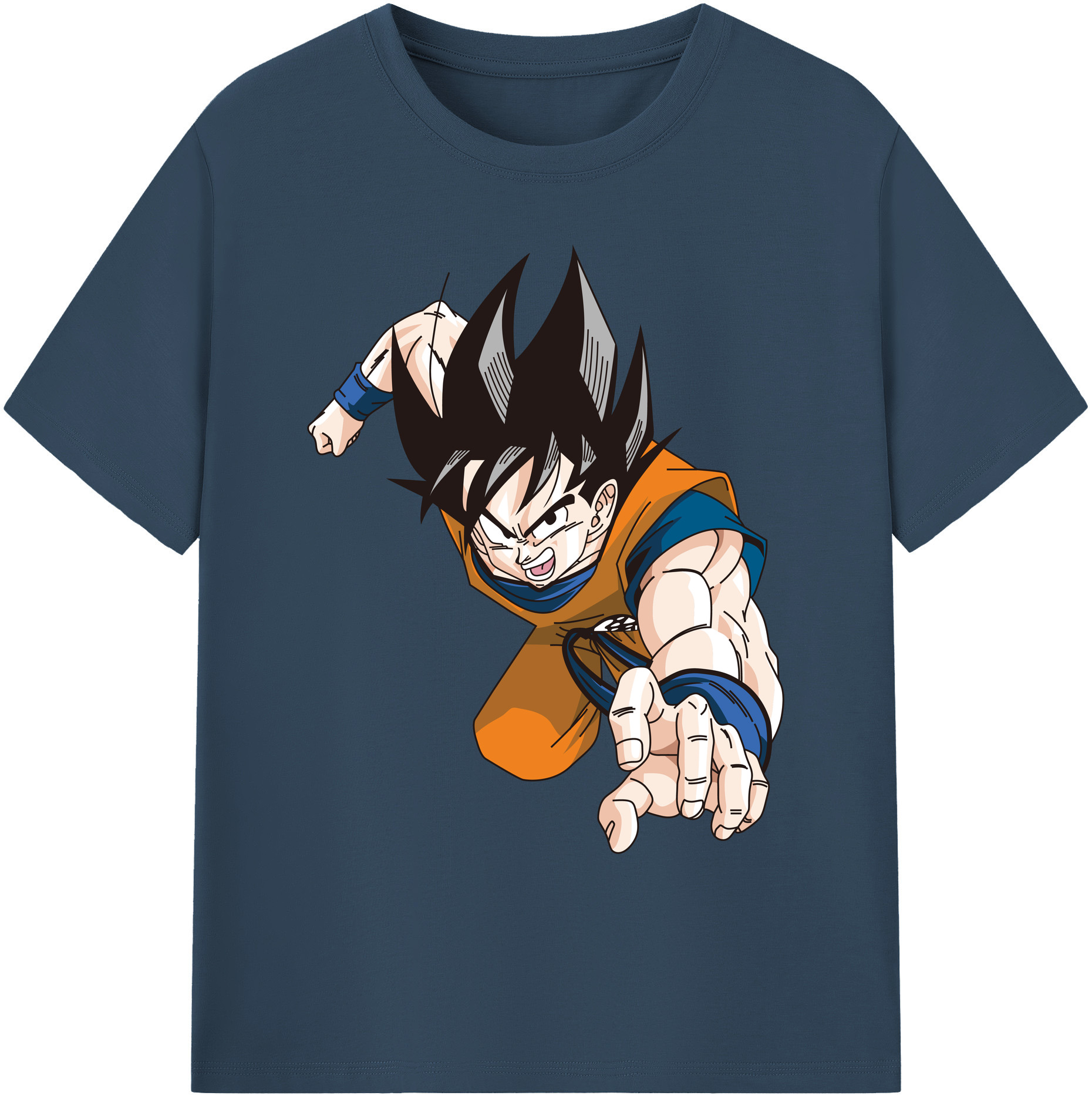 （画像用） ドラゴンボール 孫悟空（そん ごくう）Son Goku カカロット DRAGON BALL Kakarotto 綿100％ メンズ半袖Tシャツ｜肌触りやわらか＆通気性