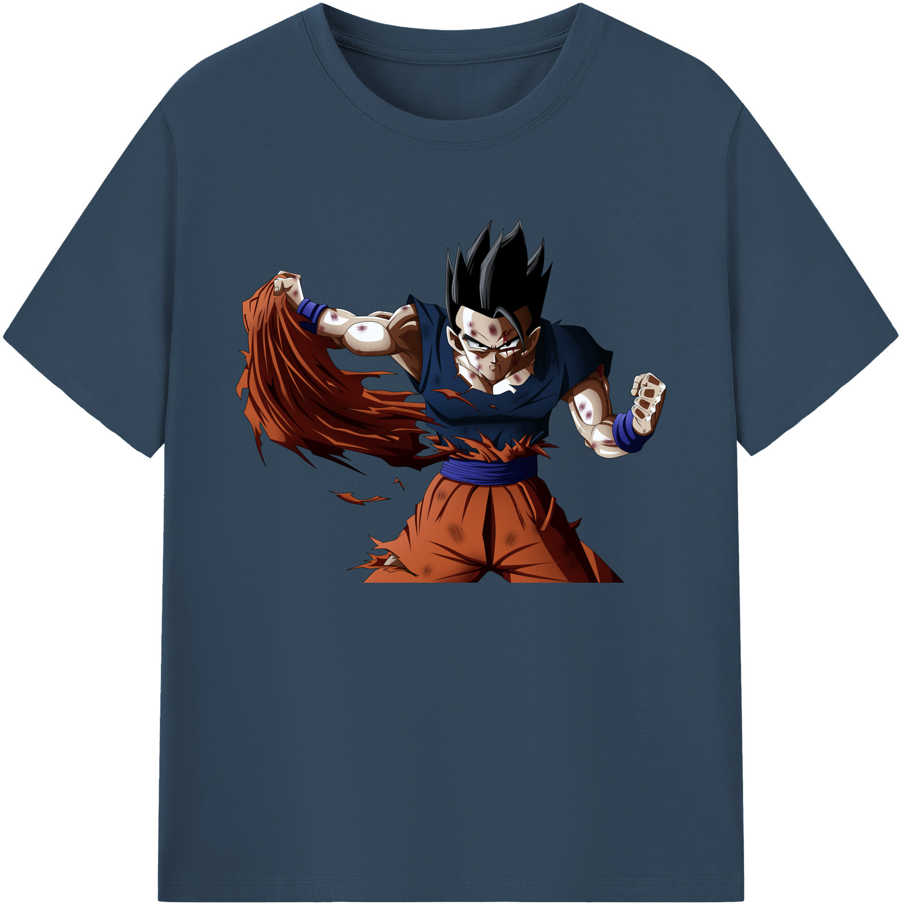 （画像用） ドラゴンボール ベジータ四世（Bejīta Yonsei）DRAGON BALL Vegeta IV 綿100％ メンズ半袖Tシャツ｜肌触りやわらか＆通気性