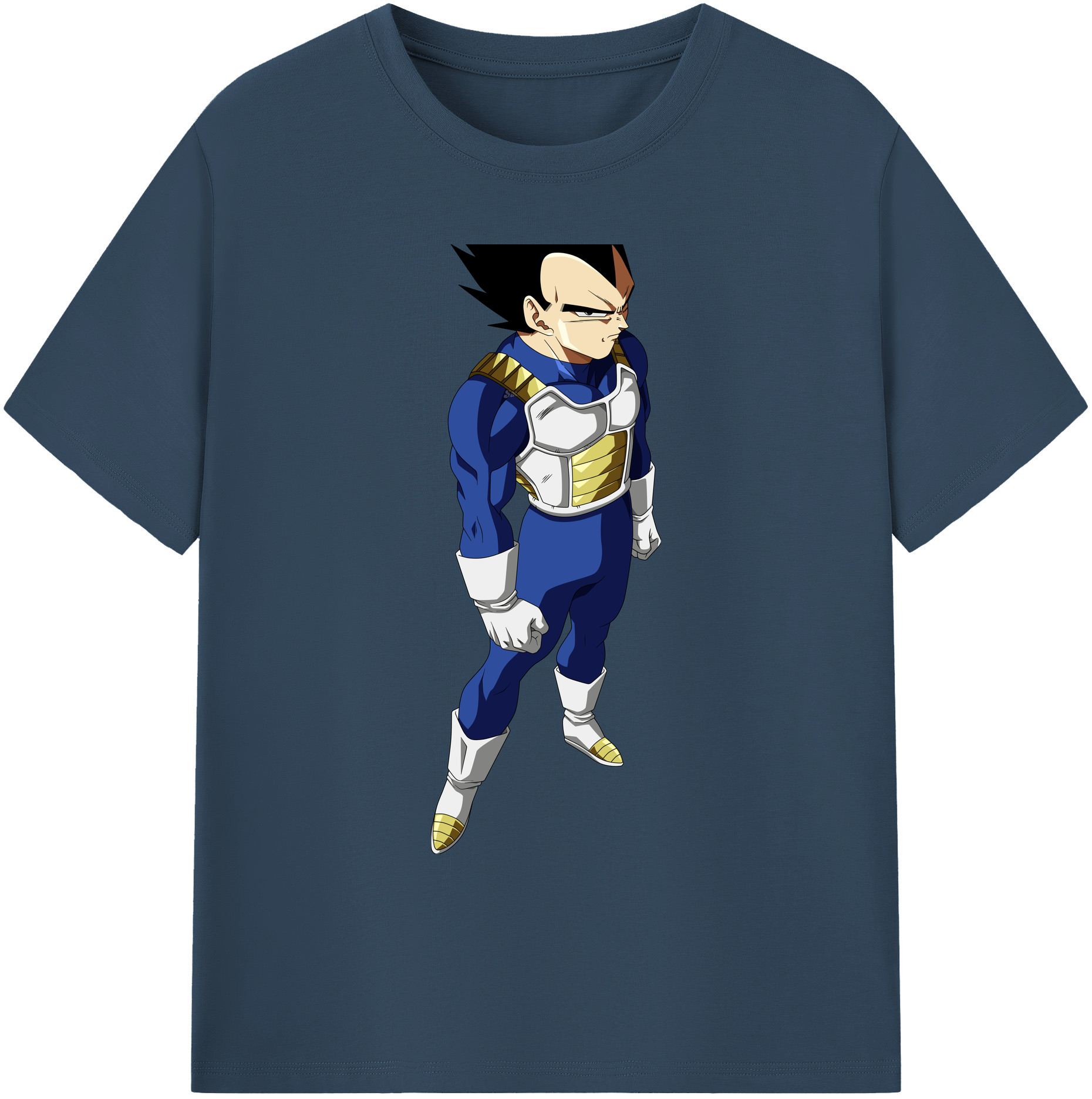 （画像用） ドラゴンボール ベジータ四世（Bejīta Yonsei）DRAGON BALL Vegeta IV 綿100％ メンズ半袖Tシャツ｜肌触りやわらか＆通気性