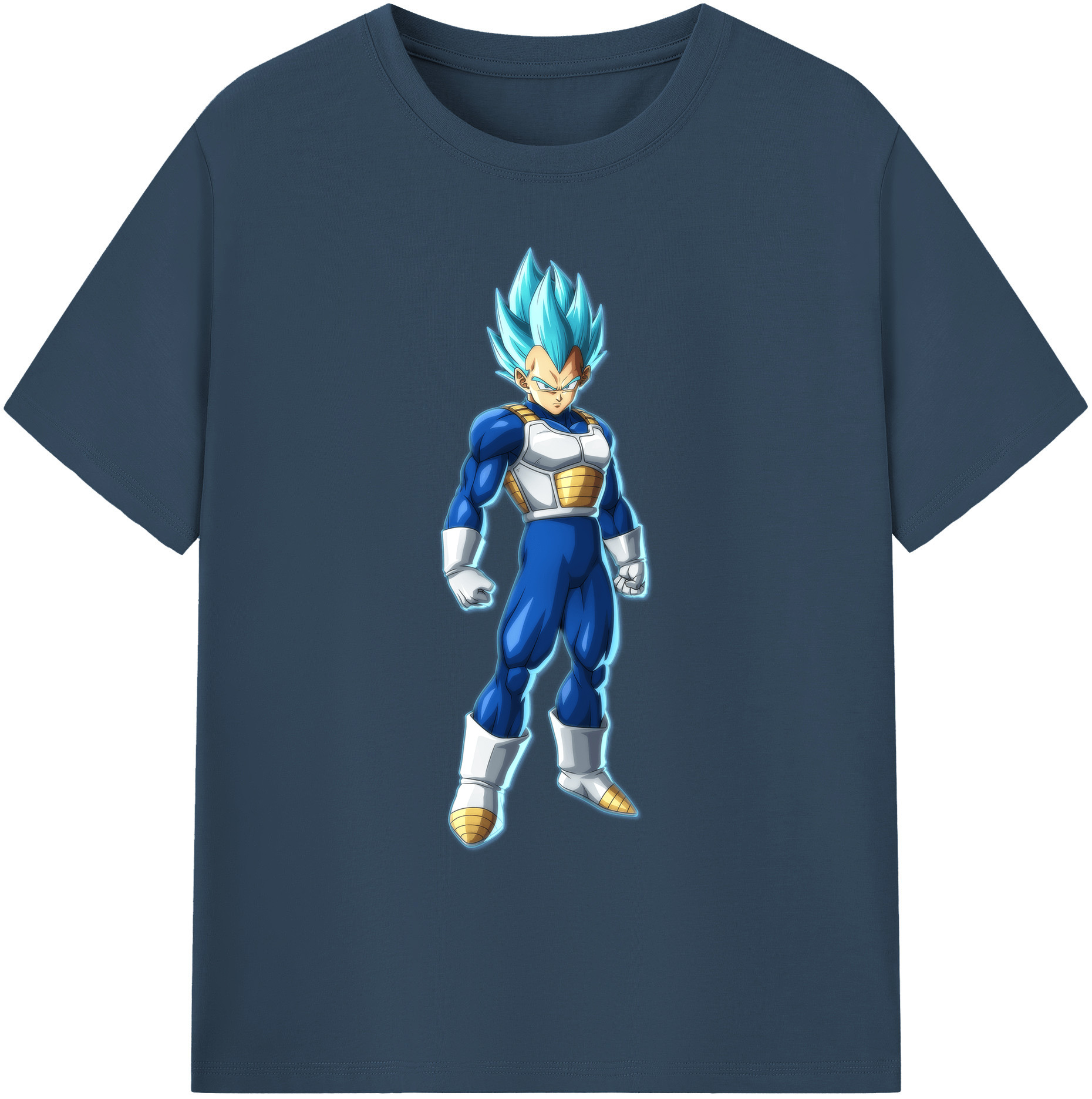 （画像用） ドラゴンボール ベジータ四世（Bejīta Yonsei）DRAGON BALL Vegeta IV 綿100％ メンズ半袖Tシャツ｜肌触りやわらか＆通気性