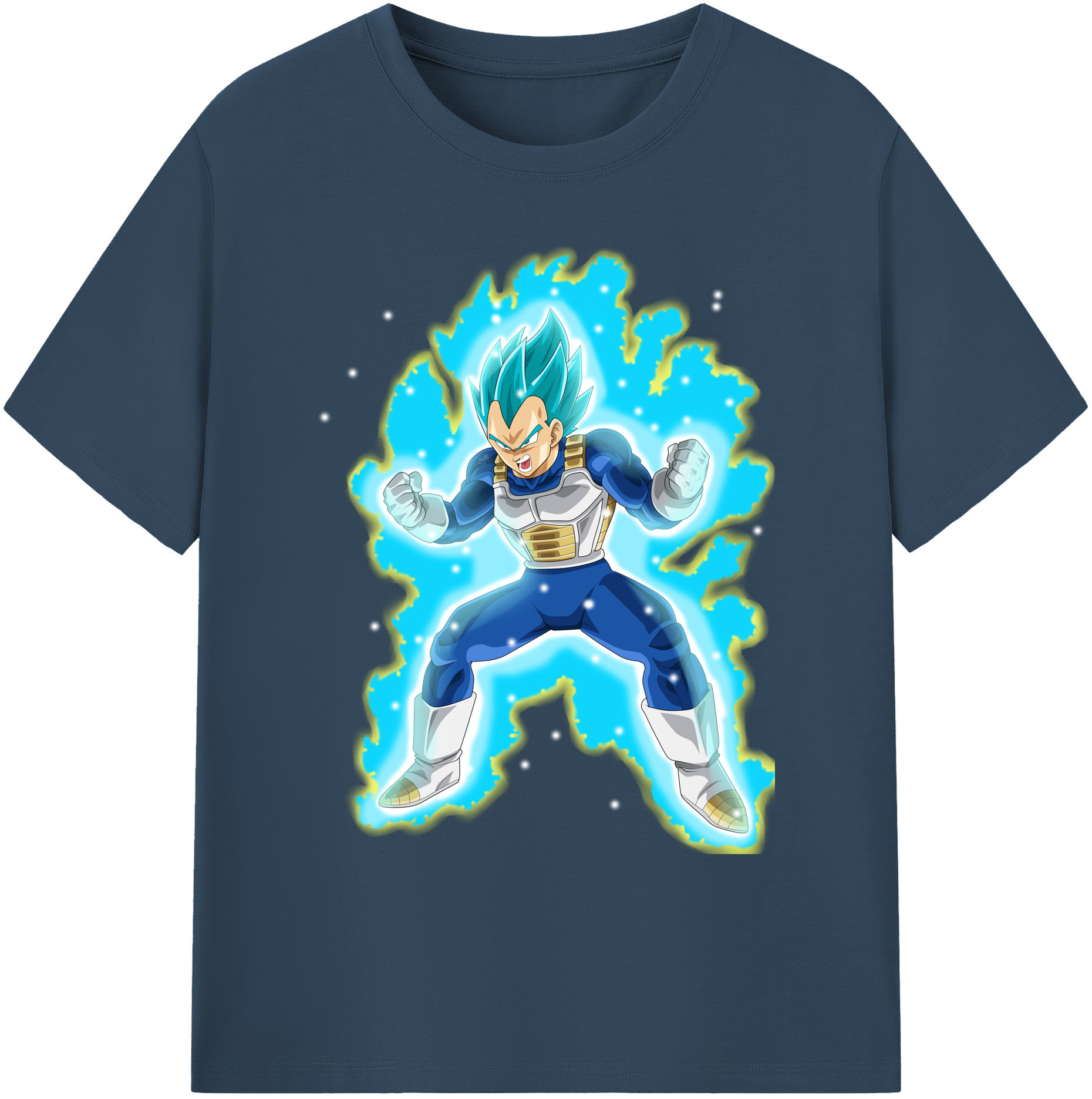 （画像用） ドラゴンボール ベジータ四世（Bejīta Yonsei）DRAGON BALL Vegeta IV 綿100％ メンズ半袖Tシャツ｜肌触りやわらか＆通気性