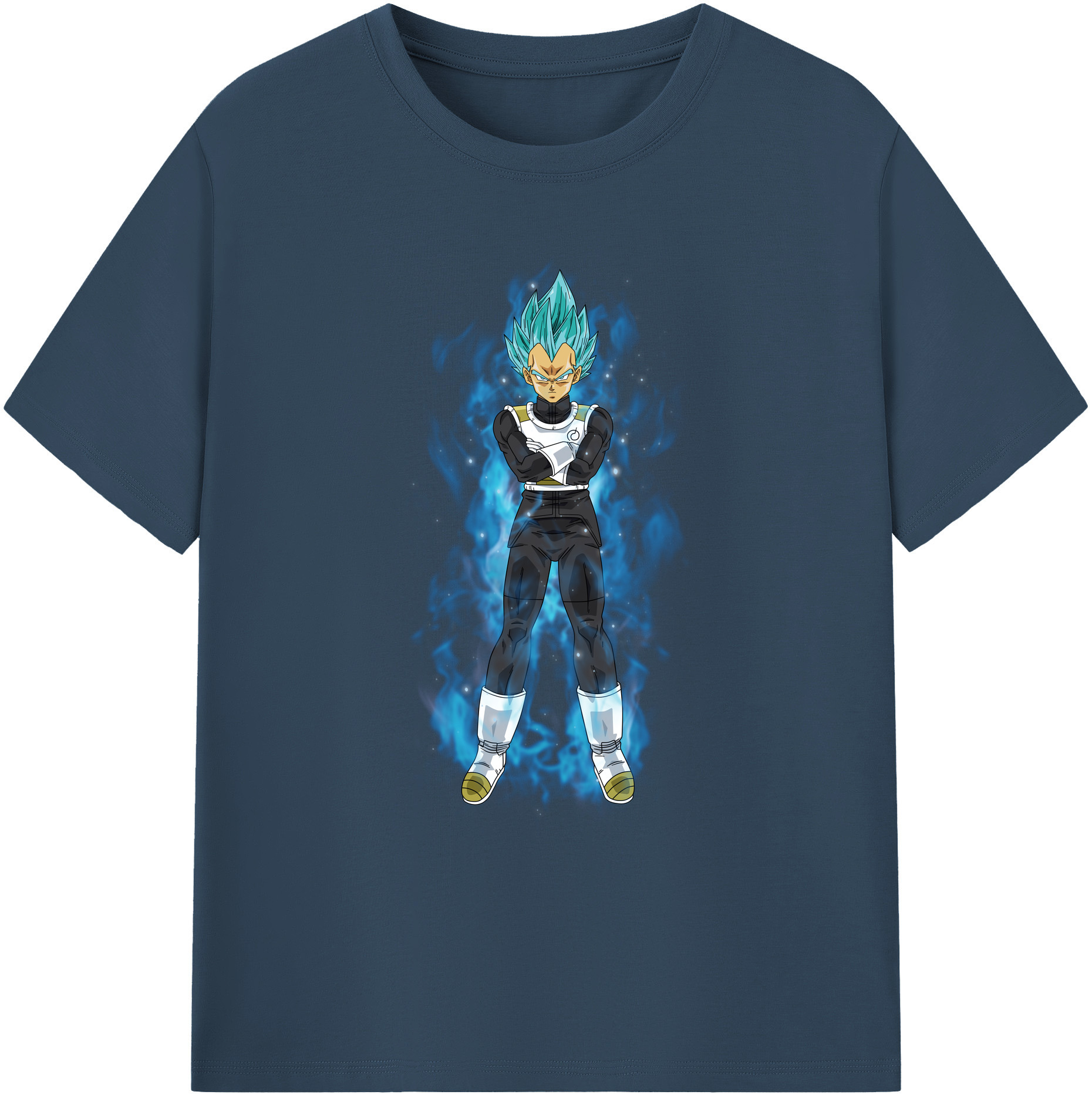 （画像用） ドラゴンボール ベジータ四世（Bejīta Yonsei）DRAGON BALL Vegeta IV 綿100％ メンズ半袖Tシャツ｜肌触りやわらか＆通気性