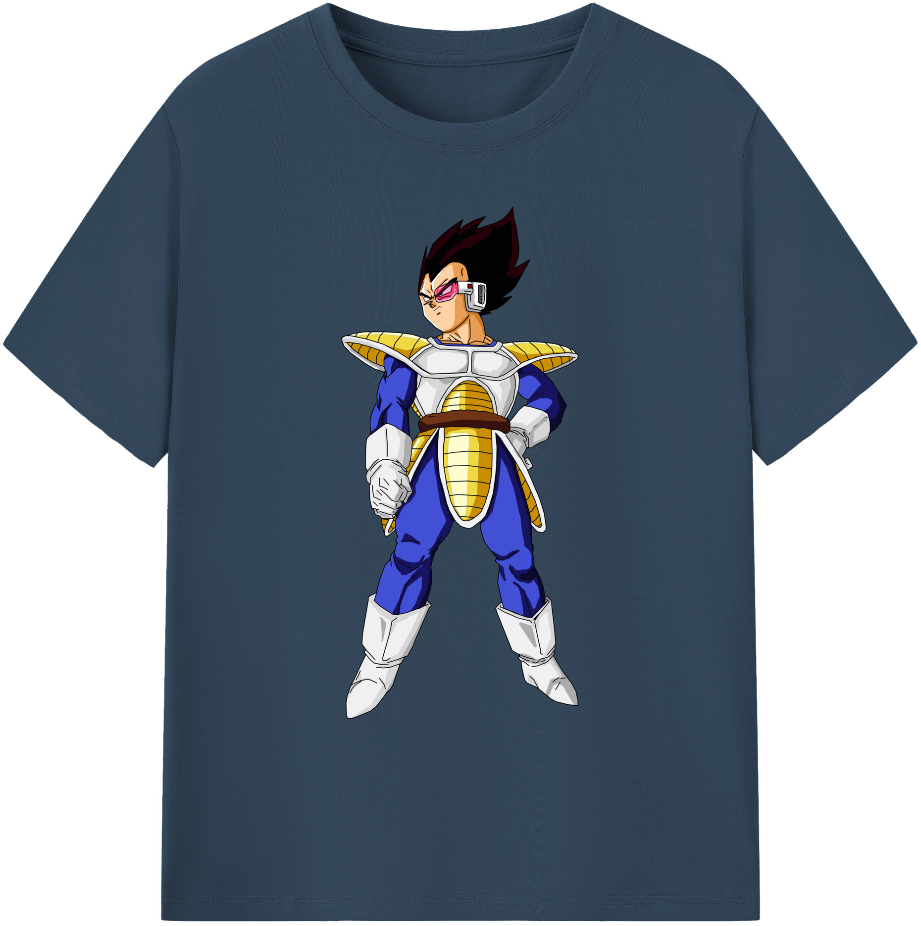 （画像用） ドラゴンボール ベジータ四世（Bejīta Yonsei）DRAGON BALL Vegeta IV 綿100％ メンズ半袖Tシャツ｜肌触りやわらか＆通気性