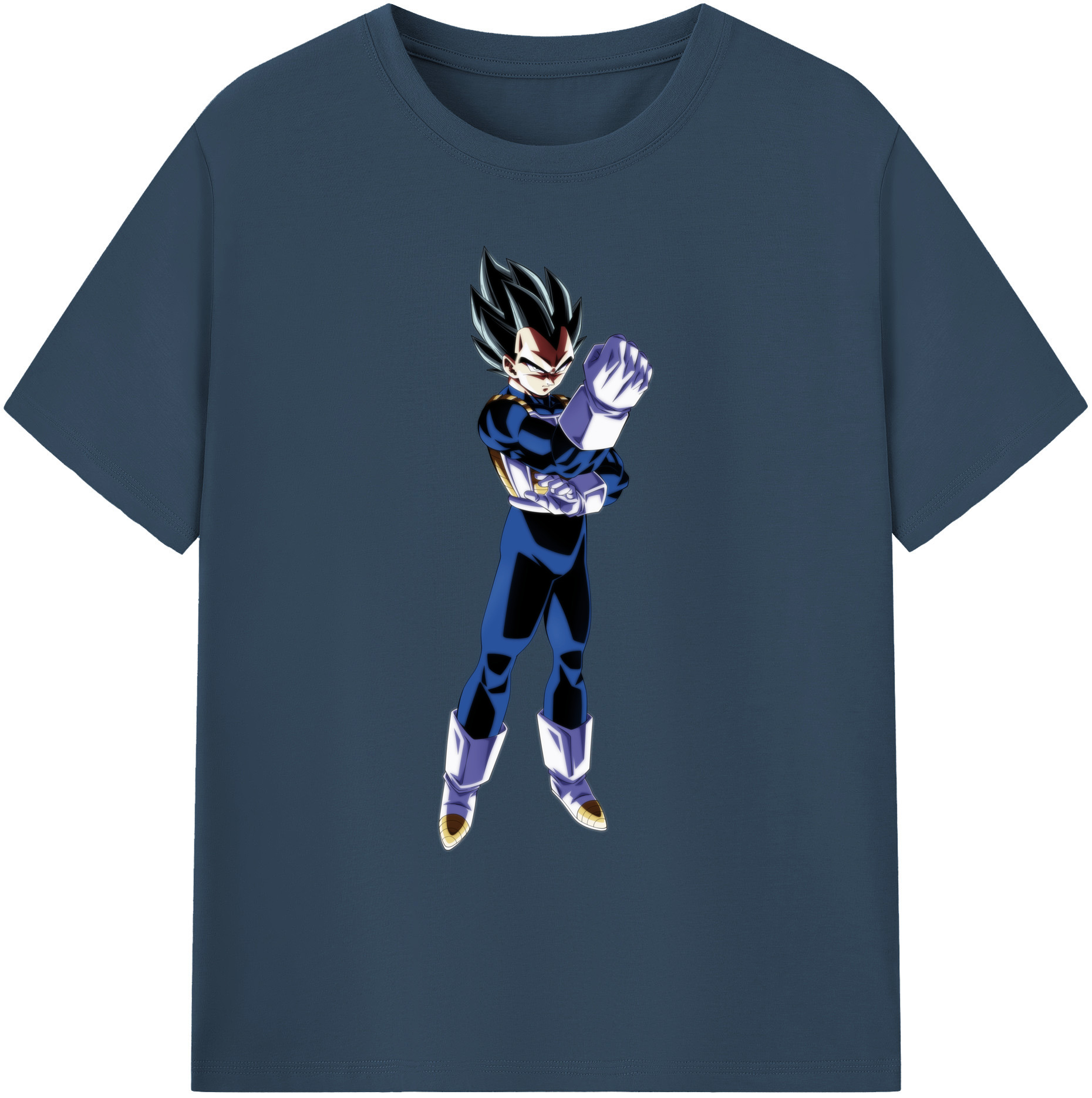 （画像用） ドラゴンボール ベジータ四世（Bejīta Yonsei）DRAGON BALL Vegeta IV 綿100％ メンズ半袖Tシャツ｜肌触りやわらか＆通気性