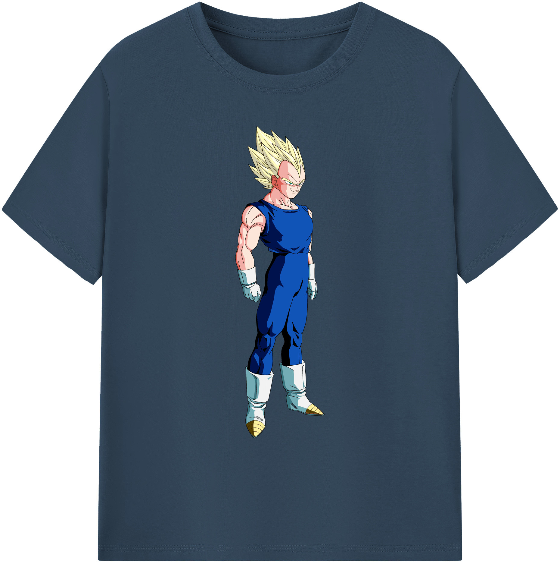 （画像用） ドラゴンボール ベジータ四世（Bejīta Yonsei）DRAGON BALL Vegeta IV 綿100％ メンズ半袖Tシャツ｜肌触りやわらか＆通気性