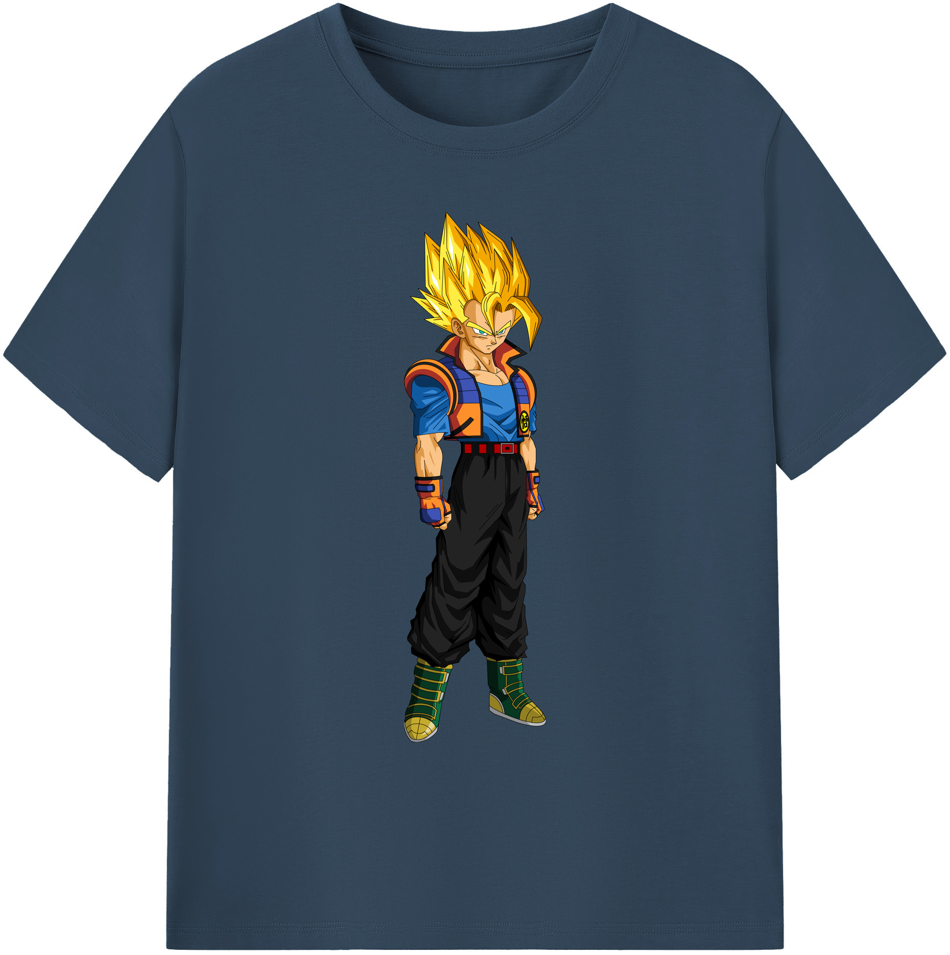 （画像用） ドラゴンボール ベジータ四世（Bejīta Yonsei）DRAGON BALL Vegeta IV 綿100％ メンズ半袖Tシャツ｜肌触りやわらか＆通気性
