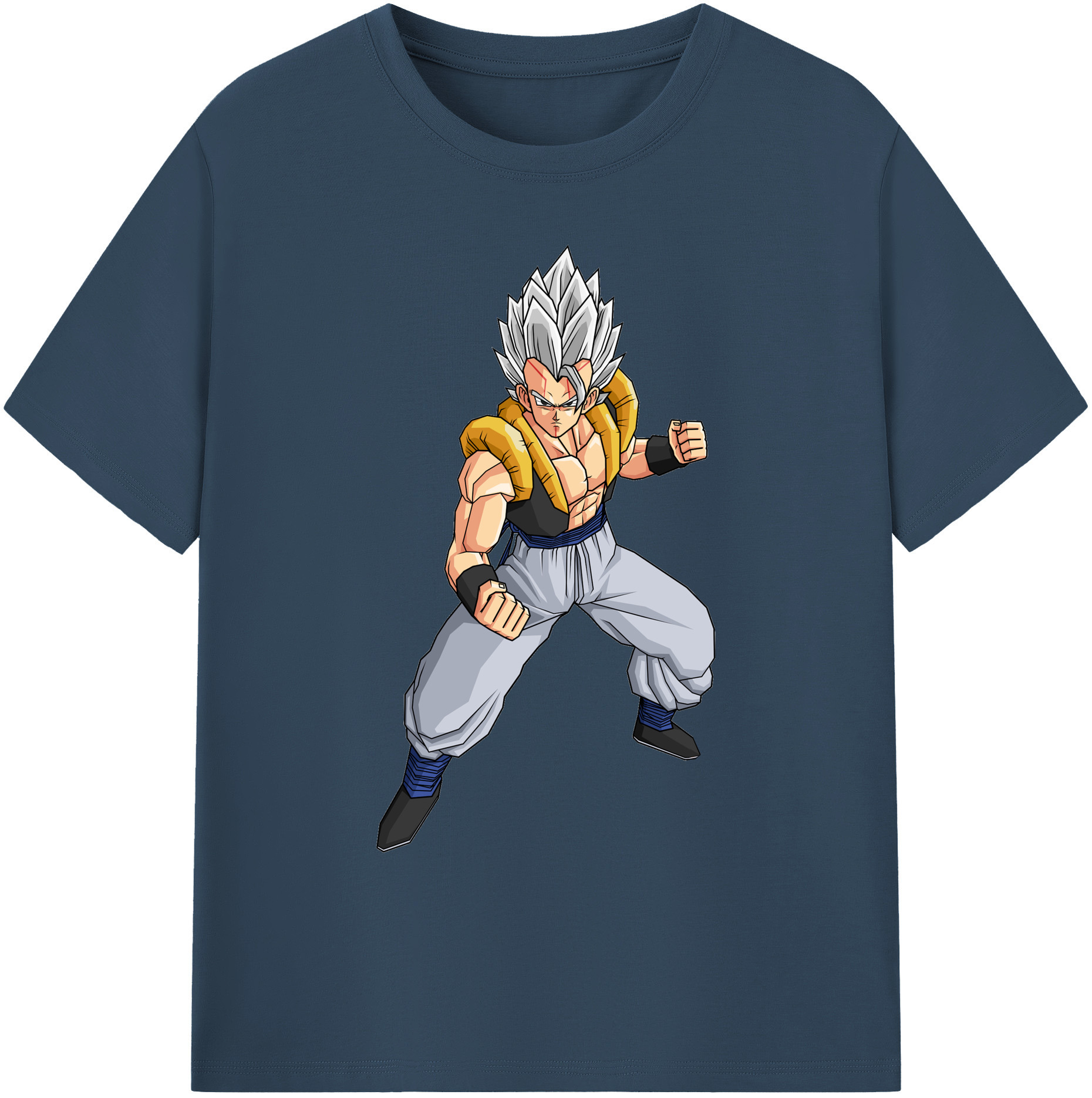 （画像用） ドラゴンボール ベジータ四世（Bejīta Yonsei）DRAGON BALL Vegeta IV 綿100％ メンズ半袖Tシャツ｜肌触りやわらか＆通気性