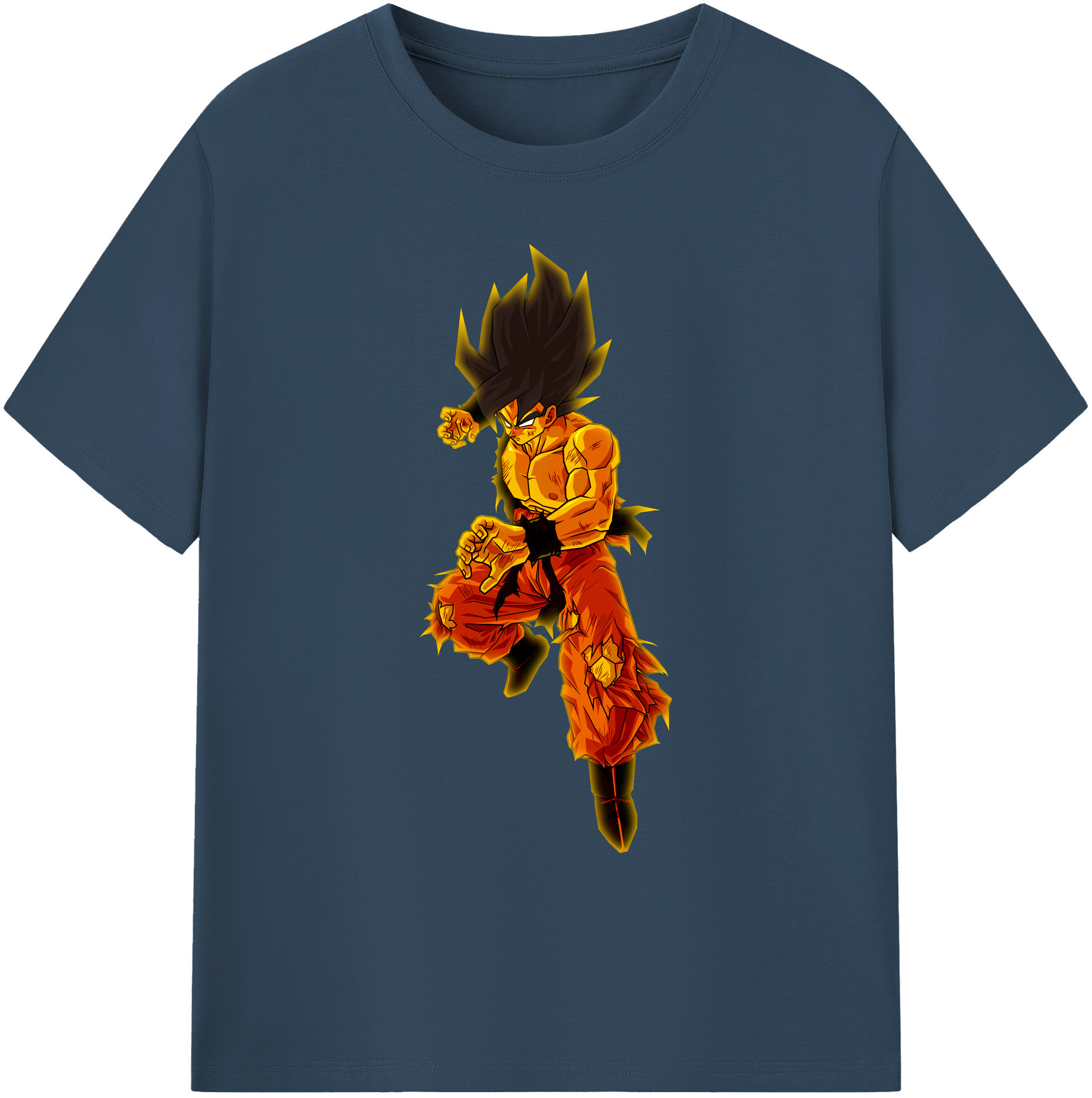 （画像用） ドラゴンボール 孫 悟飯（そんごはん）DRAGON BALL Son Gohan 綿100％ メンズ半袖Tシャツ｜肌触りやわらか＆通気性