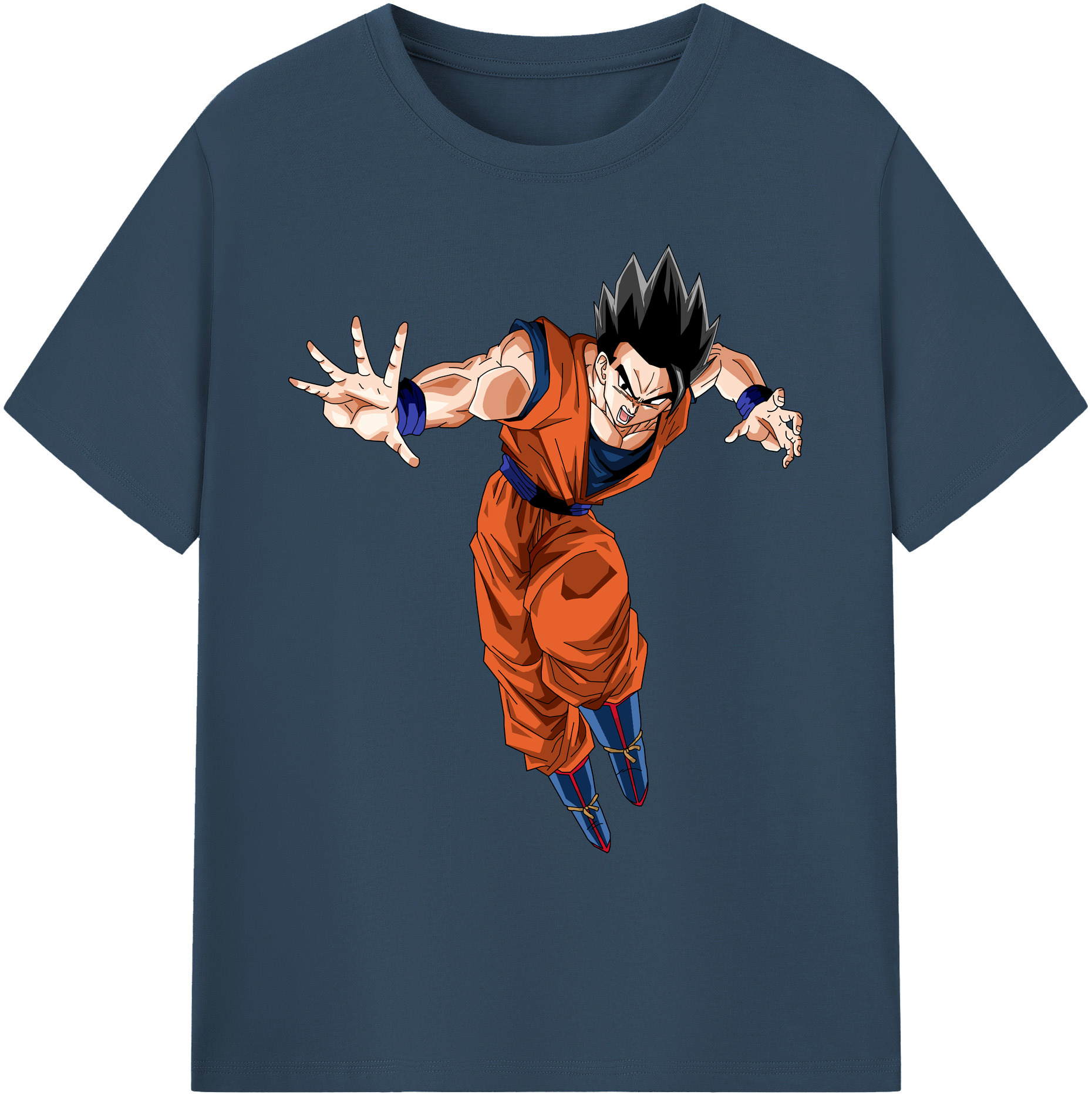 （画像用） ドラゴンボール 孫 悟飯（そんごはん）DRAGON BALL Son Gohan 綿100％ メンズ半袖Tシャツ｜肌触りやわらか＆通気性