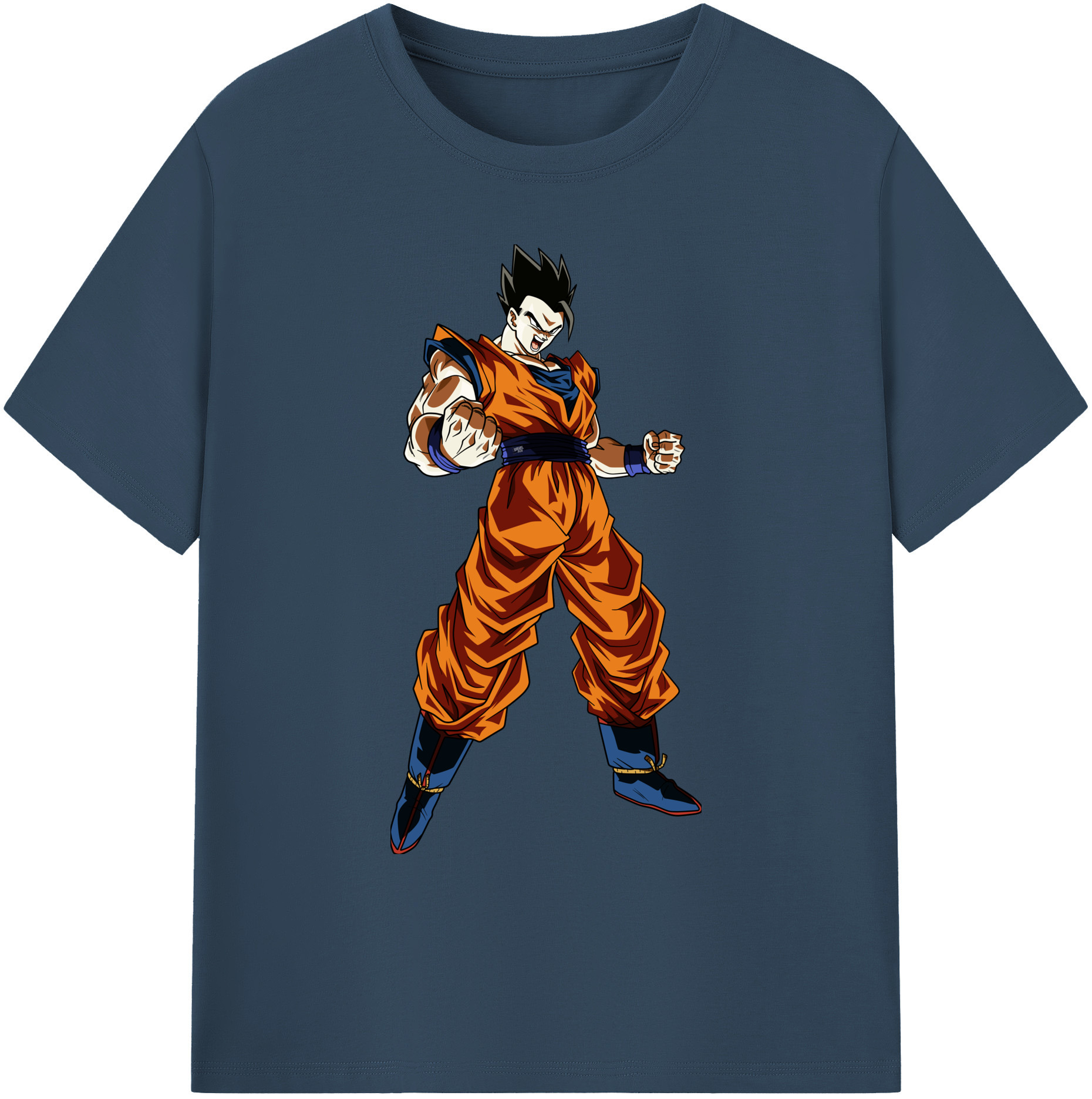 （画像用） ドラゴンボール 孫 悟飯（そんごはん）DRAGON BALL Son Gohan 綿100％ メンズ半袖Tシャツ｜肌触りやわらか＆通気性