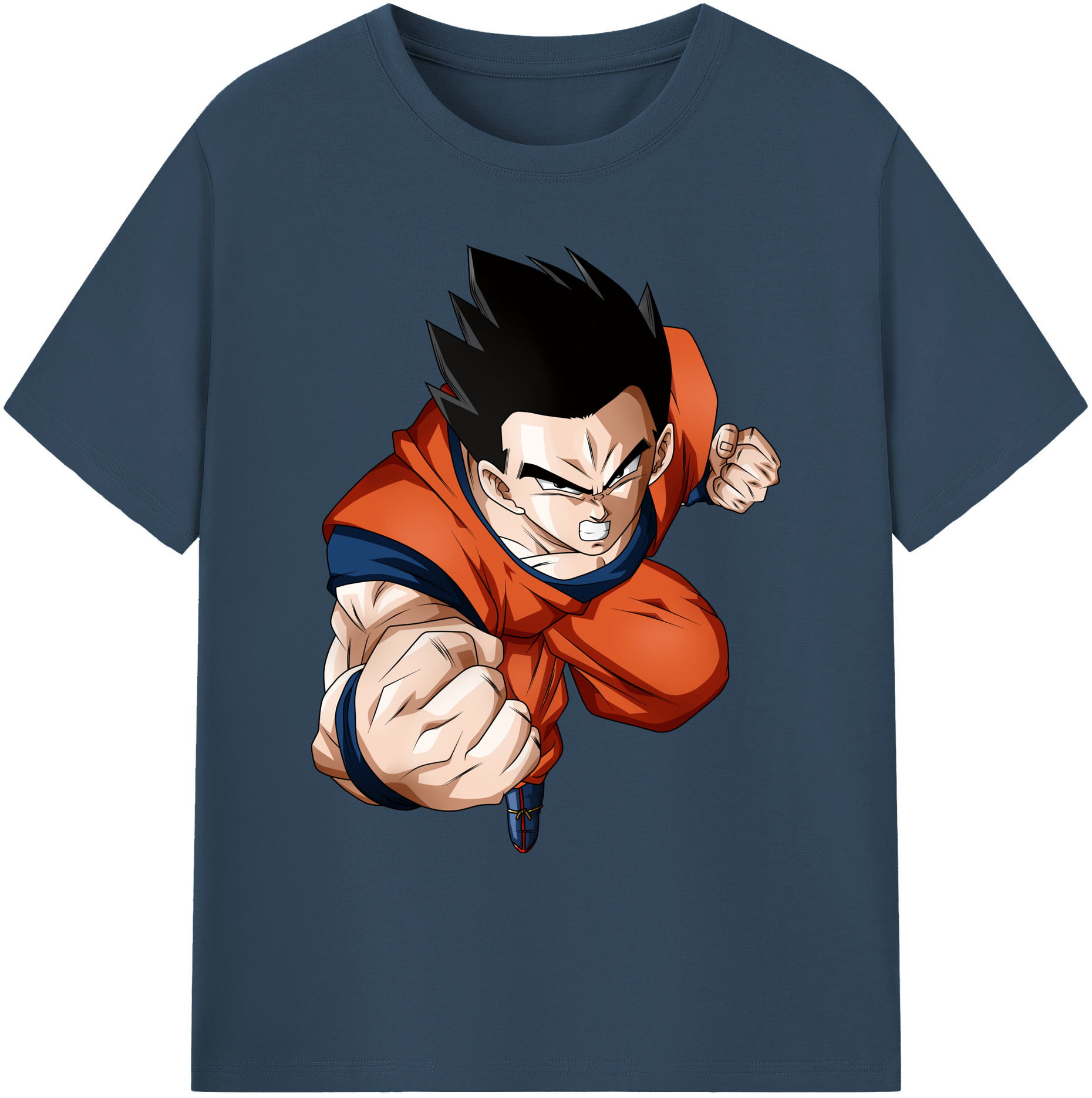 （画像用） ドラゴンボール 孫 悟飯（そんごはん）DRAGON BALL Son Gohan 綿100％ メンズ半袖Tシャツ｜肌触りやわらか＆通気性