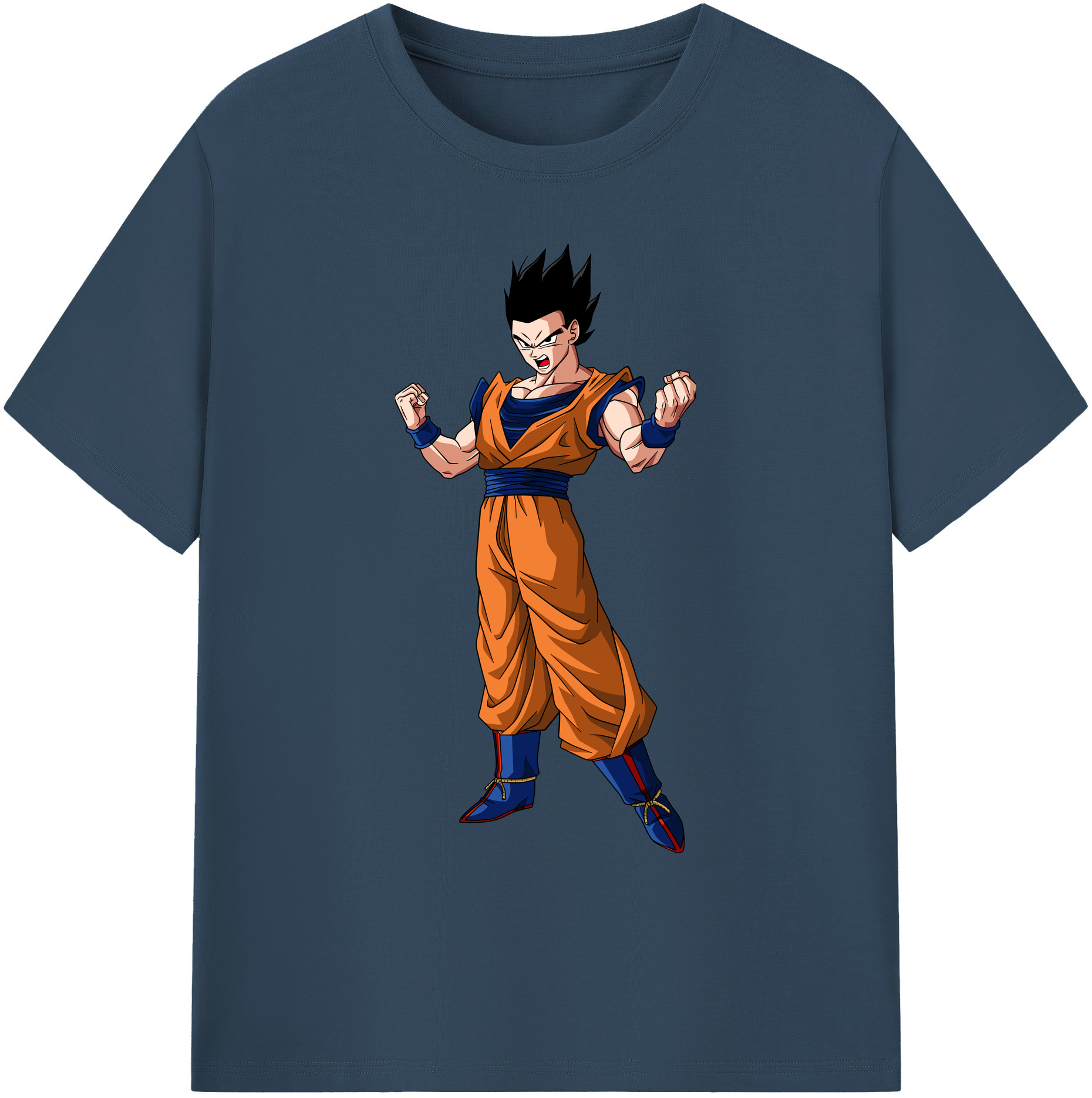 （画像用） ドラゴンボール 孫 悟飯（そんごはん）DRAGON BALL Son Gohan 綿100％ メンズ半袖Tシャツ｜肌触りやわらか＆通気性