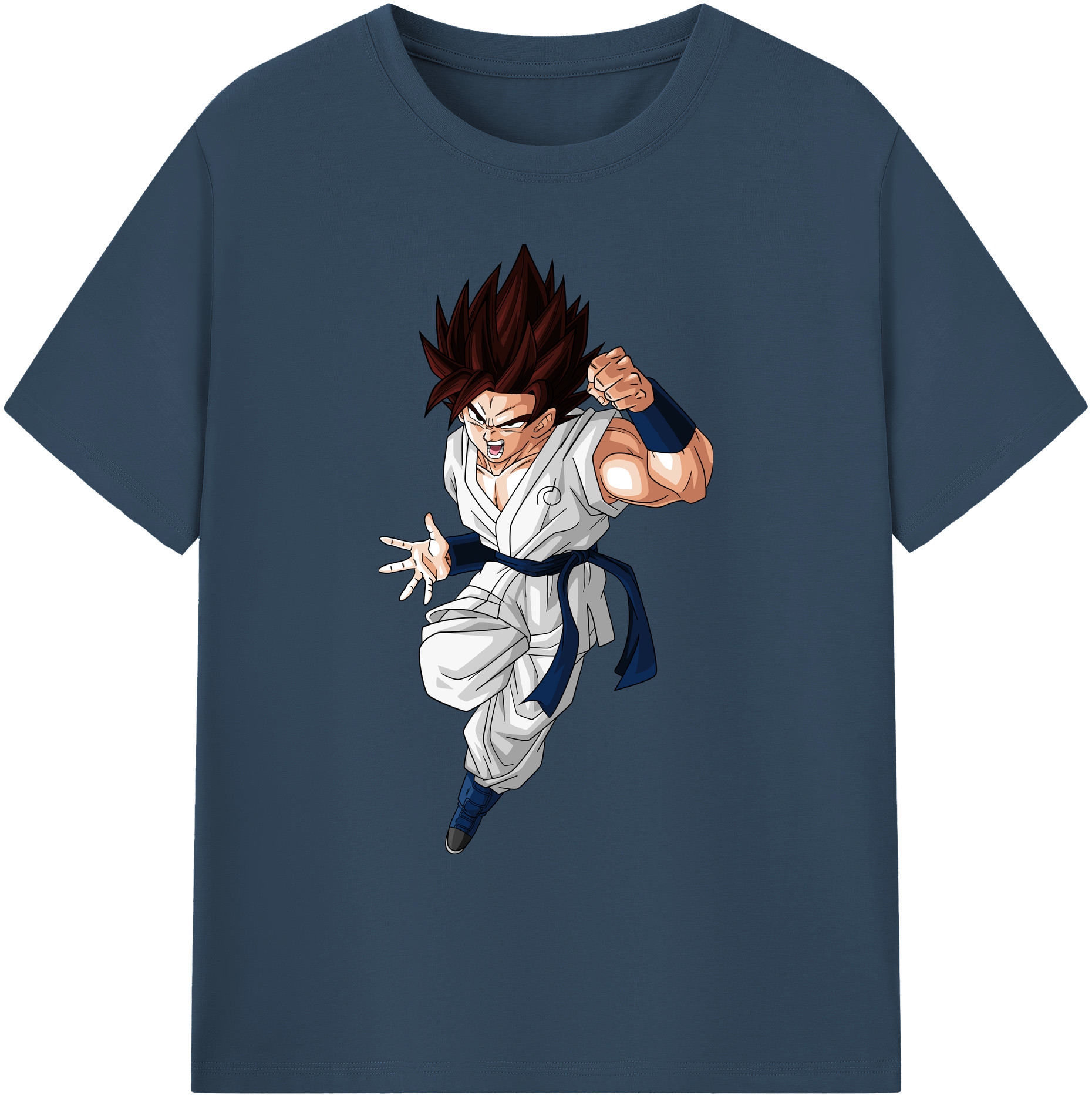 （画像用） ドラゴンボール 孫 悟飯（そんごはん）DRAGON BALL Son Gohan 綿100％ メンズ半袖Tシャツ｜肌触りやわらか＆通気性