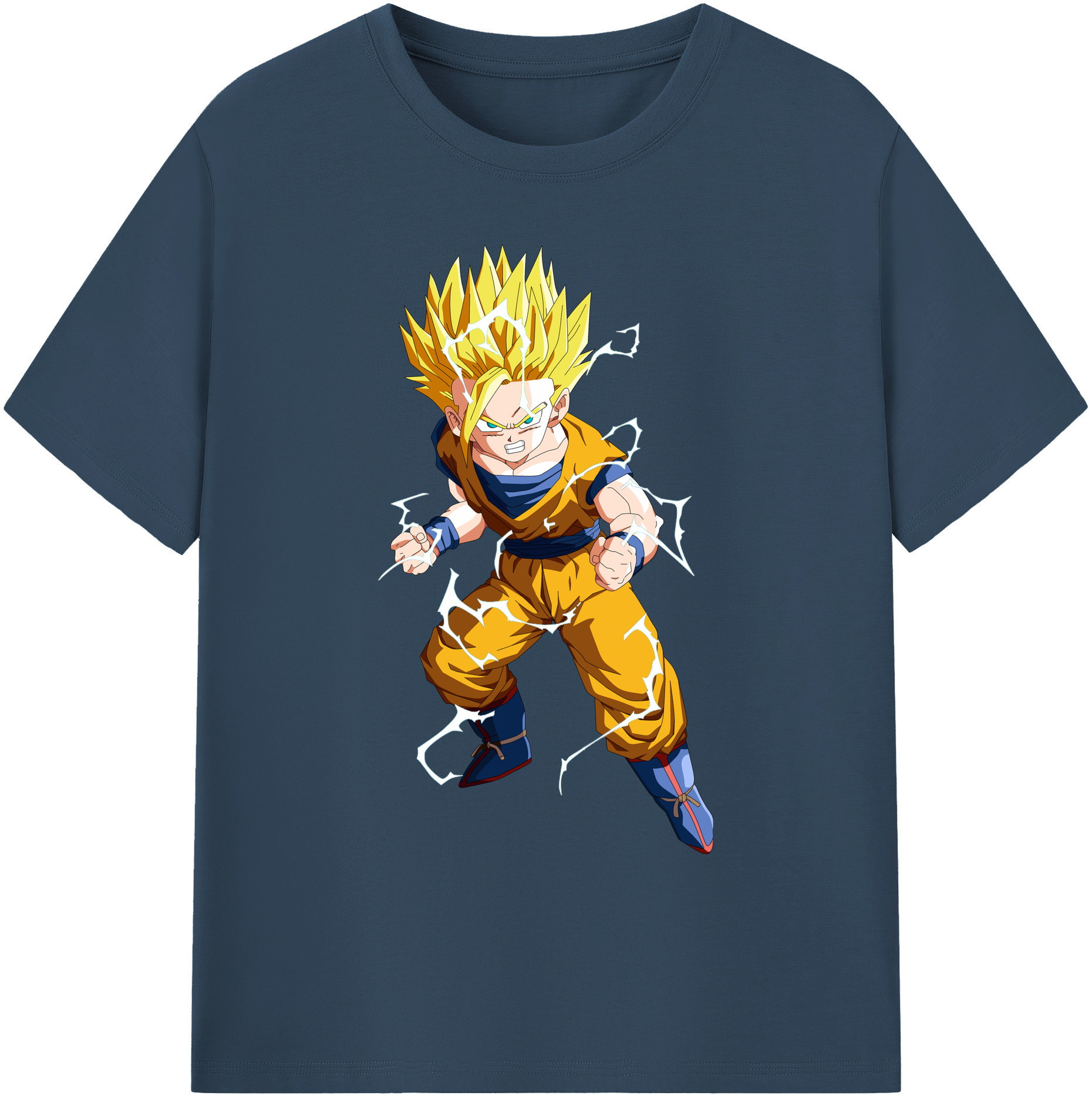 （画像用） ドラゴンボール 孫 悟飯（そんごはん）DRAGON BALL Son Gohan 綿100％ メンズ半袖Tシャツ｜肌触りやわらか＆通気性