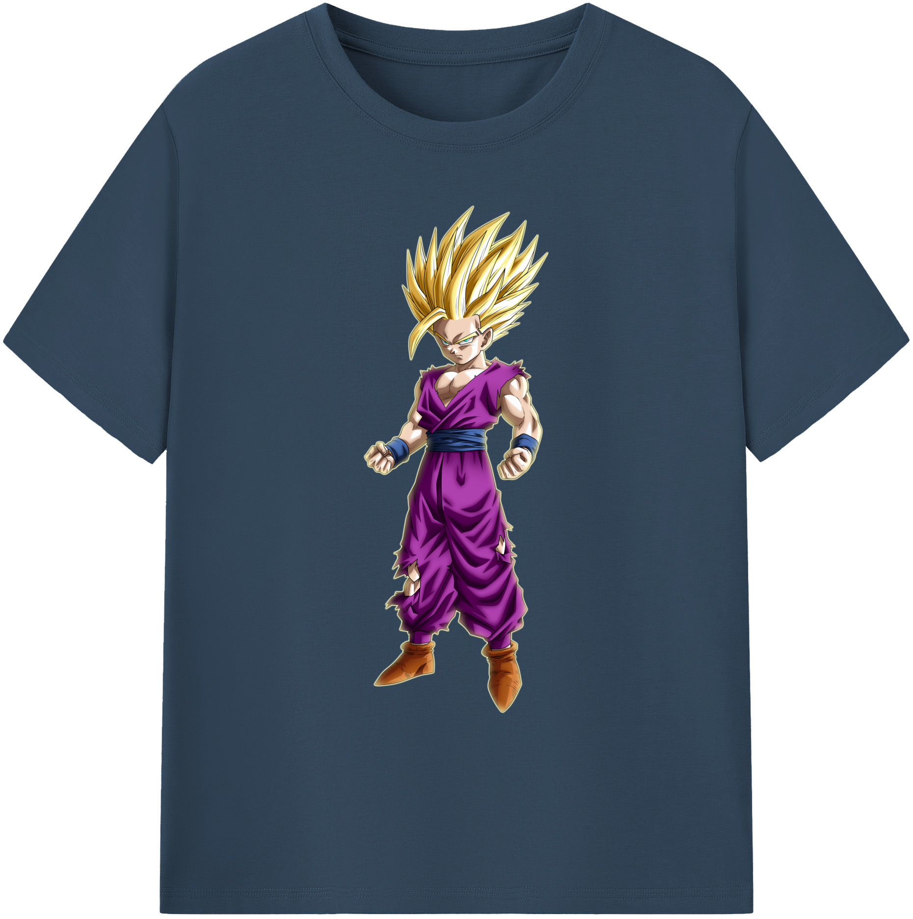 （画像用） ドラゴンボール 孫 悟飯（そんごはん）DRAGON BALL Son Gohan 綿100％ メンズ半袖Tシャツ｜肌触りやわらか＆通気性