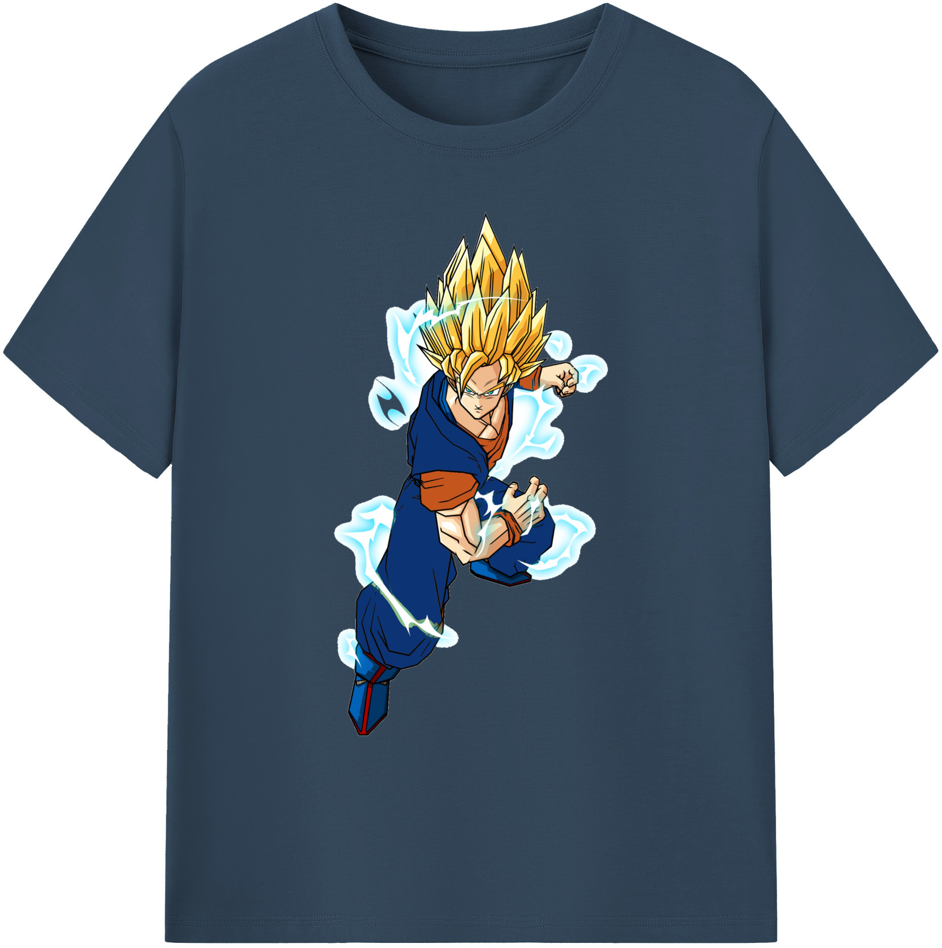 （画像用） ドラゴンボール 孫 悟飯（そんごはん）DRAGON BALL Son Gohan 綿100％ メンズ半袖Tシャツ｜肌触りやわらか＆通気性
