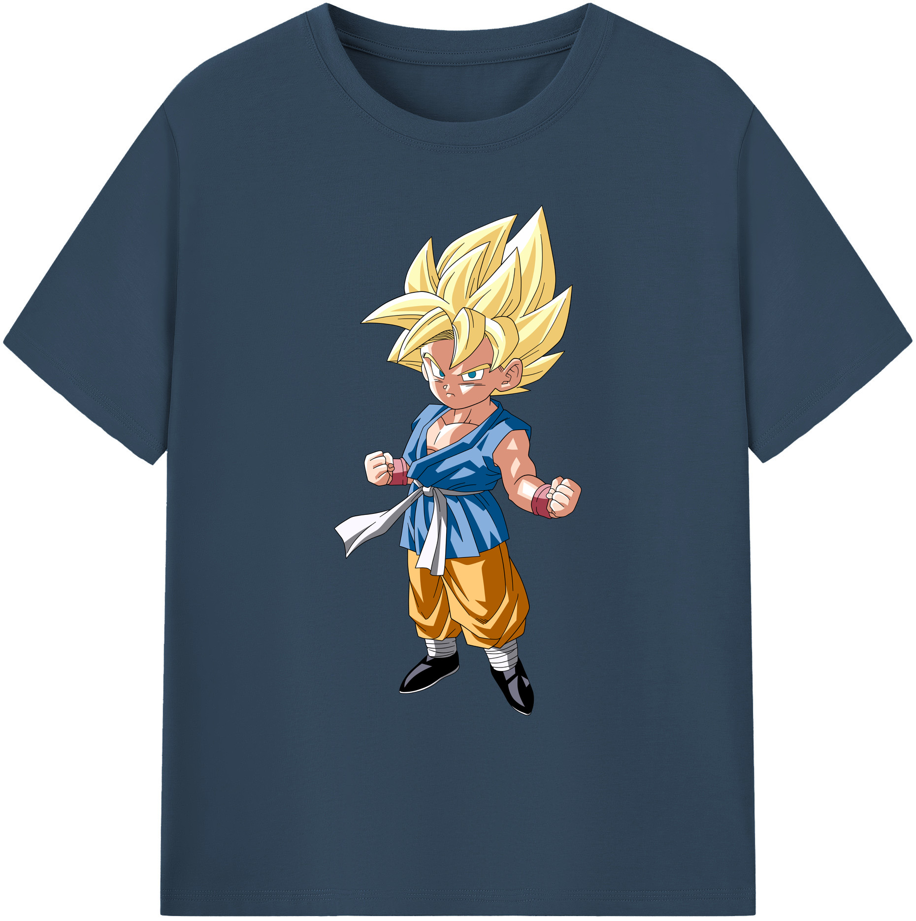 （画像用） ドラゴンボール 孫 悟飯（そんごはん）DRAGON BALL Son Gohan 綿100％ メンズ半袖Tシャツ｜肌触りやわらか＆通気性