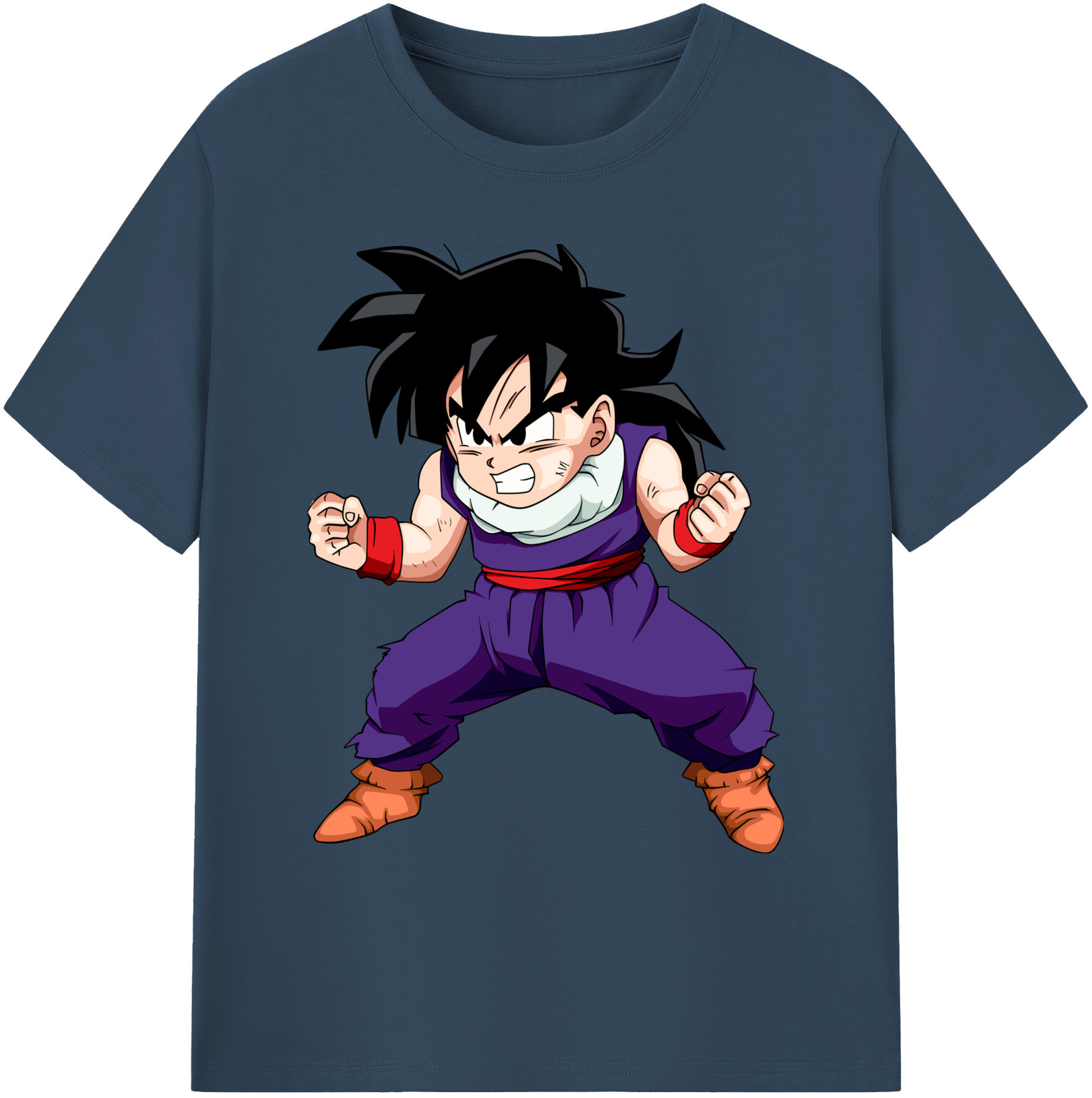 （画像用） ドラゴンボール 孫 悟飯（そんごはん）DRAGON BALL Son Gohan 綿100％ メンズ半袖Tシャツ｜肌触りやわらか＆通気性