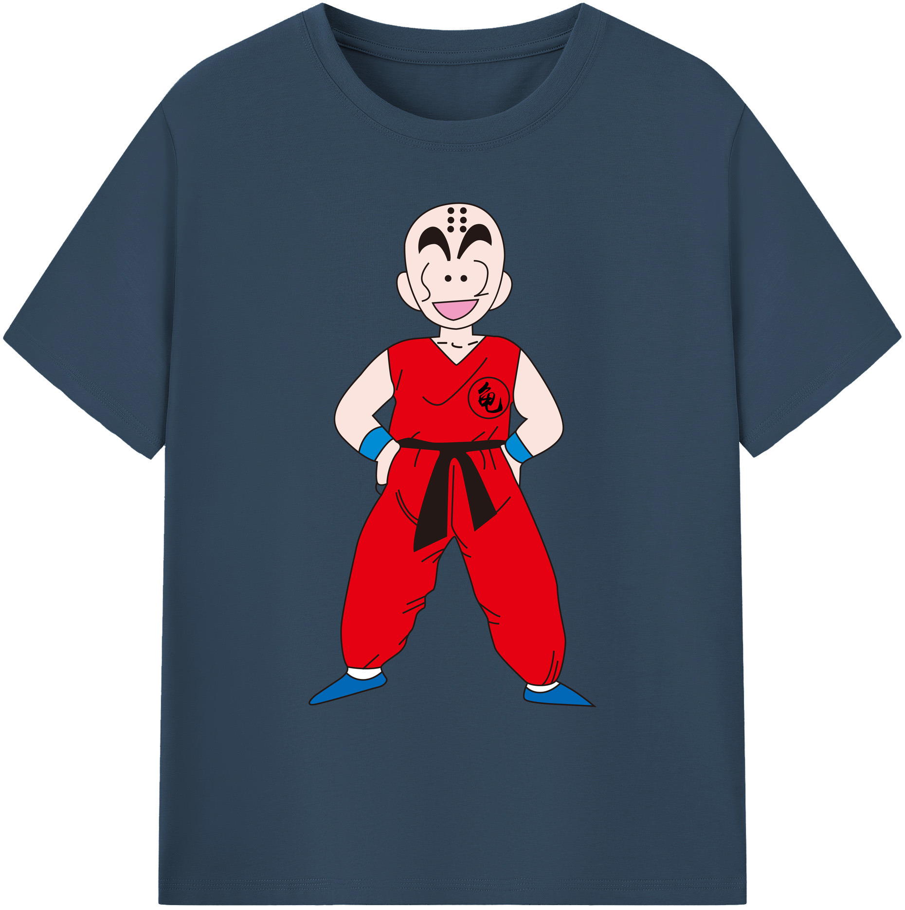 （画像用） ドラゴンボール クリリン DRAGON BALL krillin 綿100％ メンズ半袖Tシャツ｜肌触りやわらか＆通気性