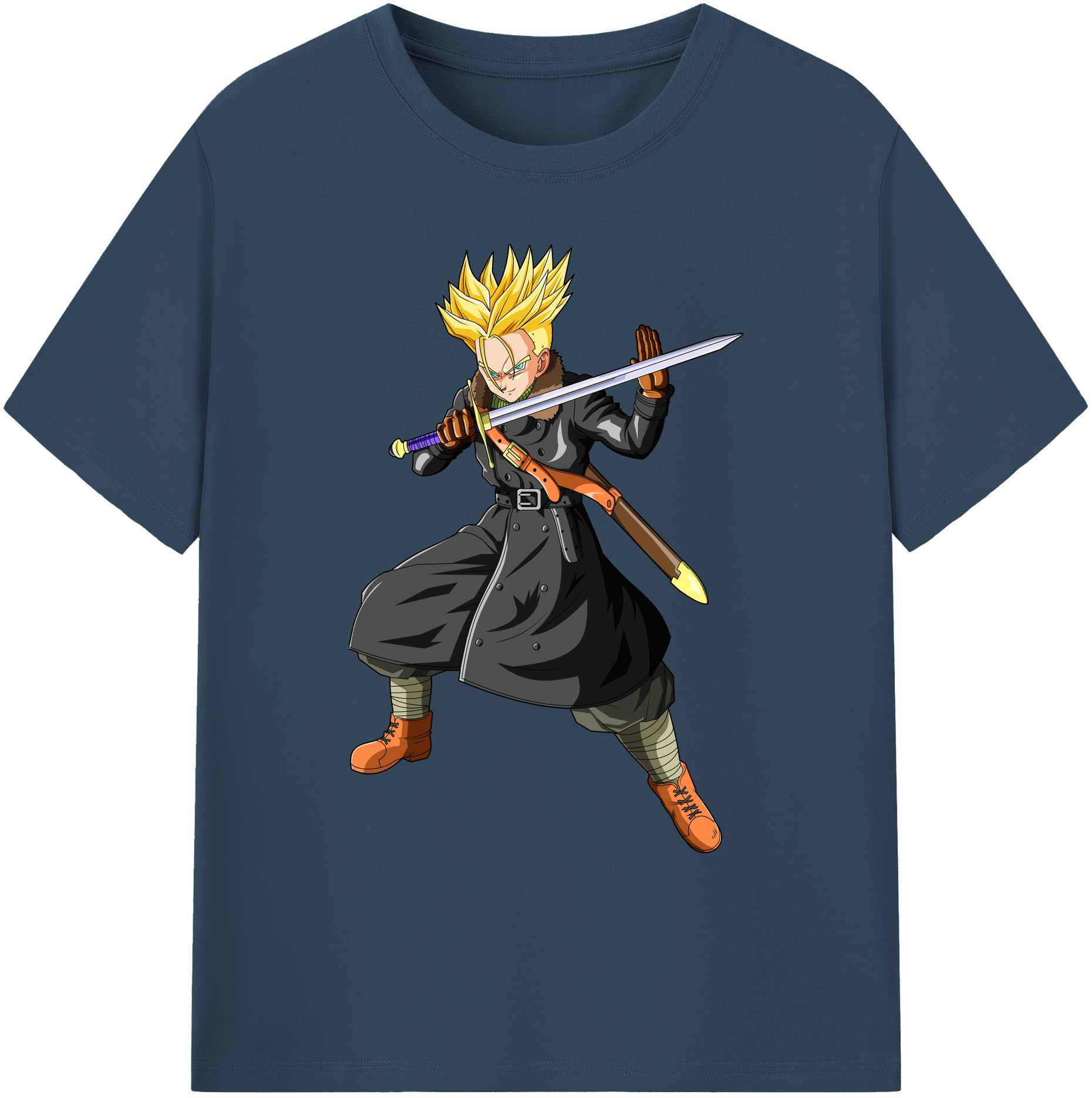 （画像用） ドラゴンボール トランクス（Torankusu）DRAGON BALL Trunks 綿100％ メンズ半袖Tシャツ｜肌触りやわらか＆通気性