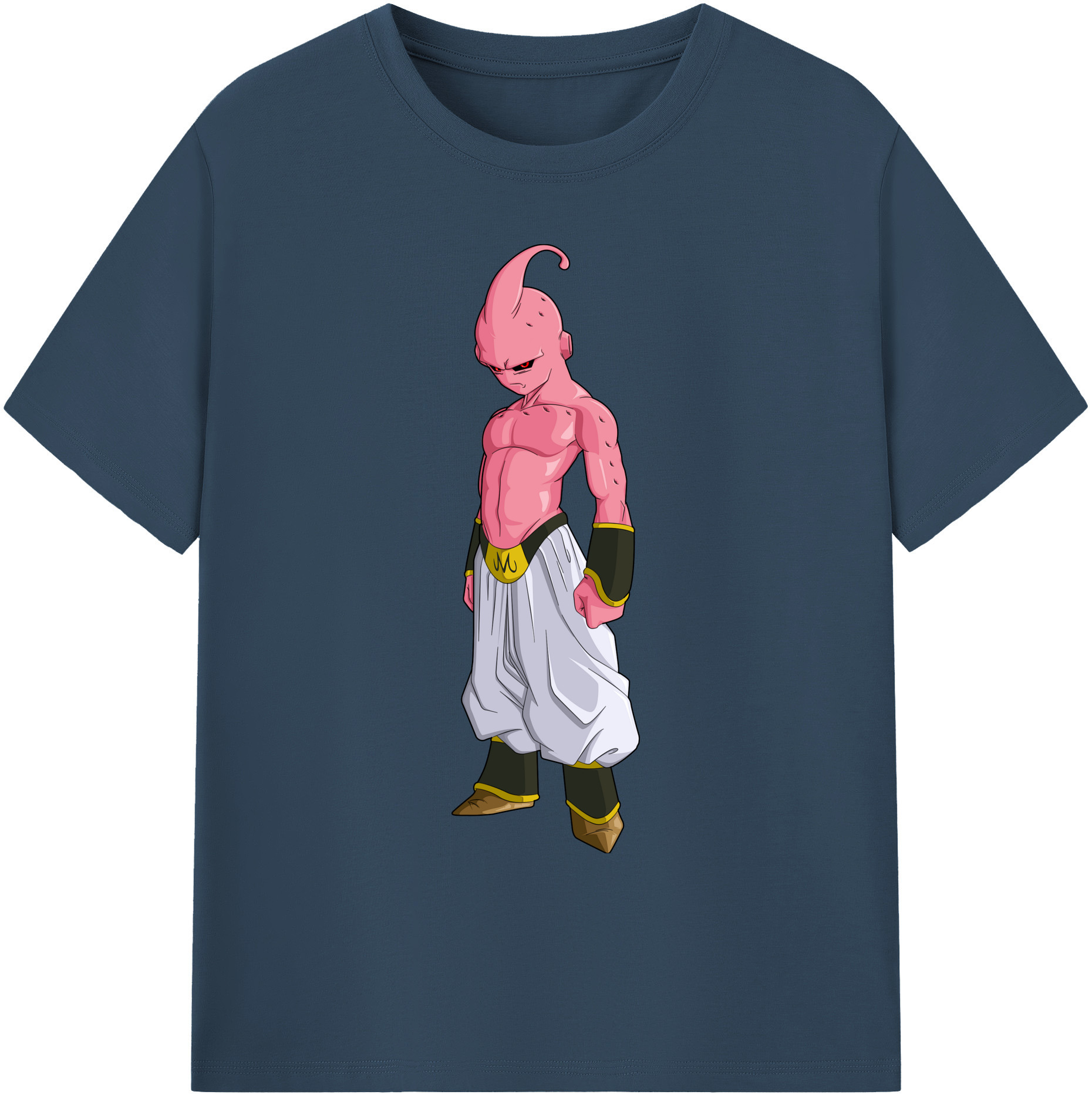 （画像用） ドラゴンボール 魔人ブウ DRAGON BALL Majin Buu 綿100％ メンズ半袖Tシャツ｜肌触りやわらか＆通気性