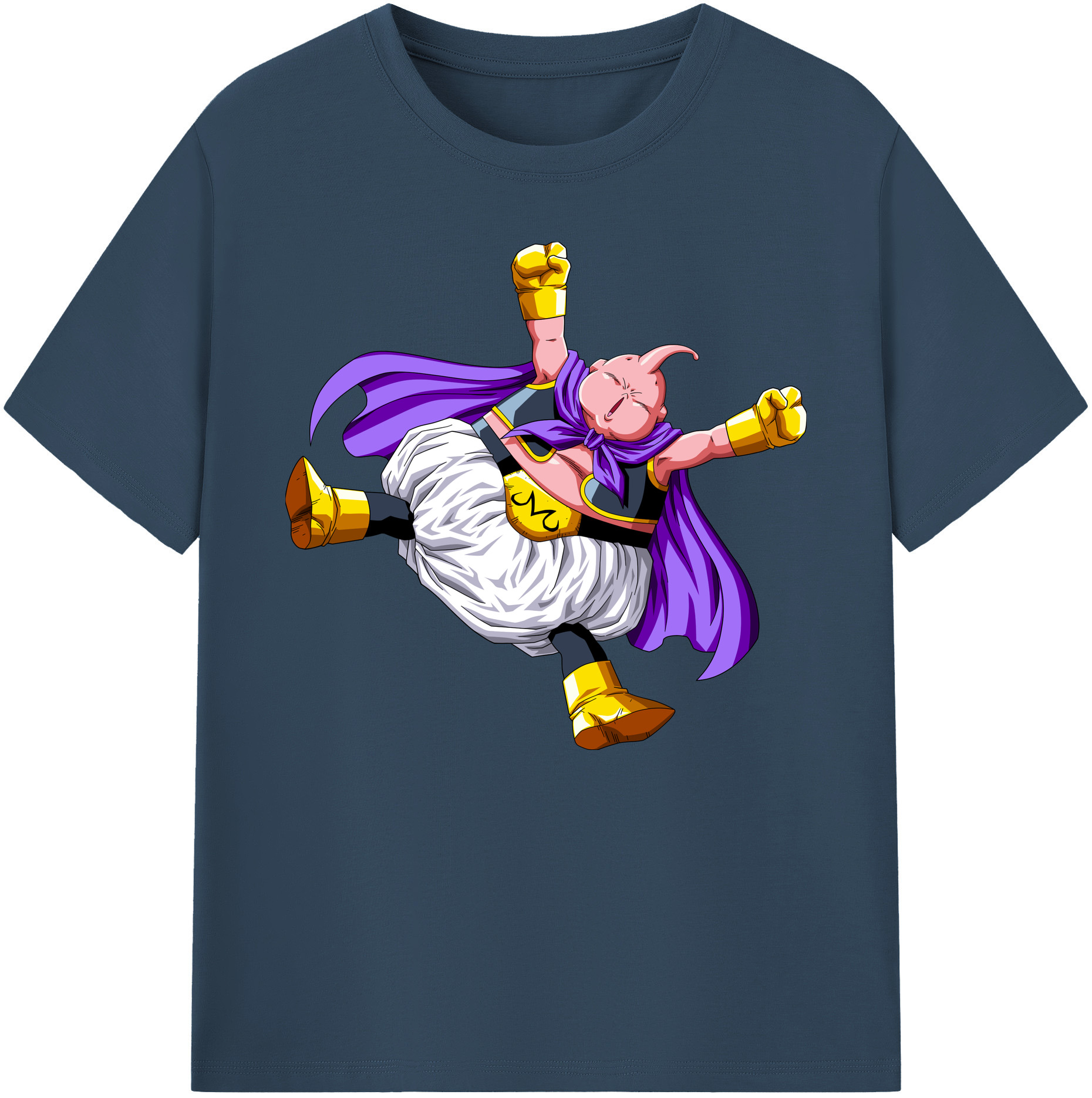 （画像用） ドラゴンボール 魔人ブウ DRAGON BALL Majin Buu 綿100％ メンズ半袖Tシャツ｜肌触りやわらか＆通気性
