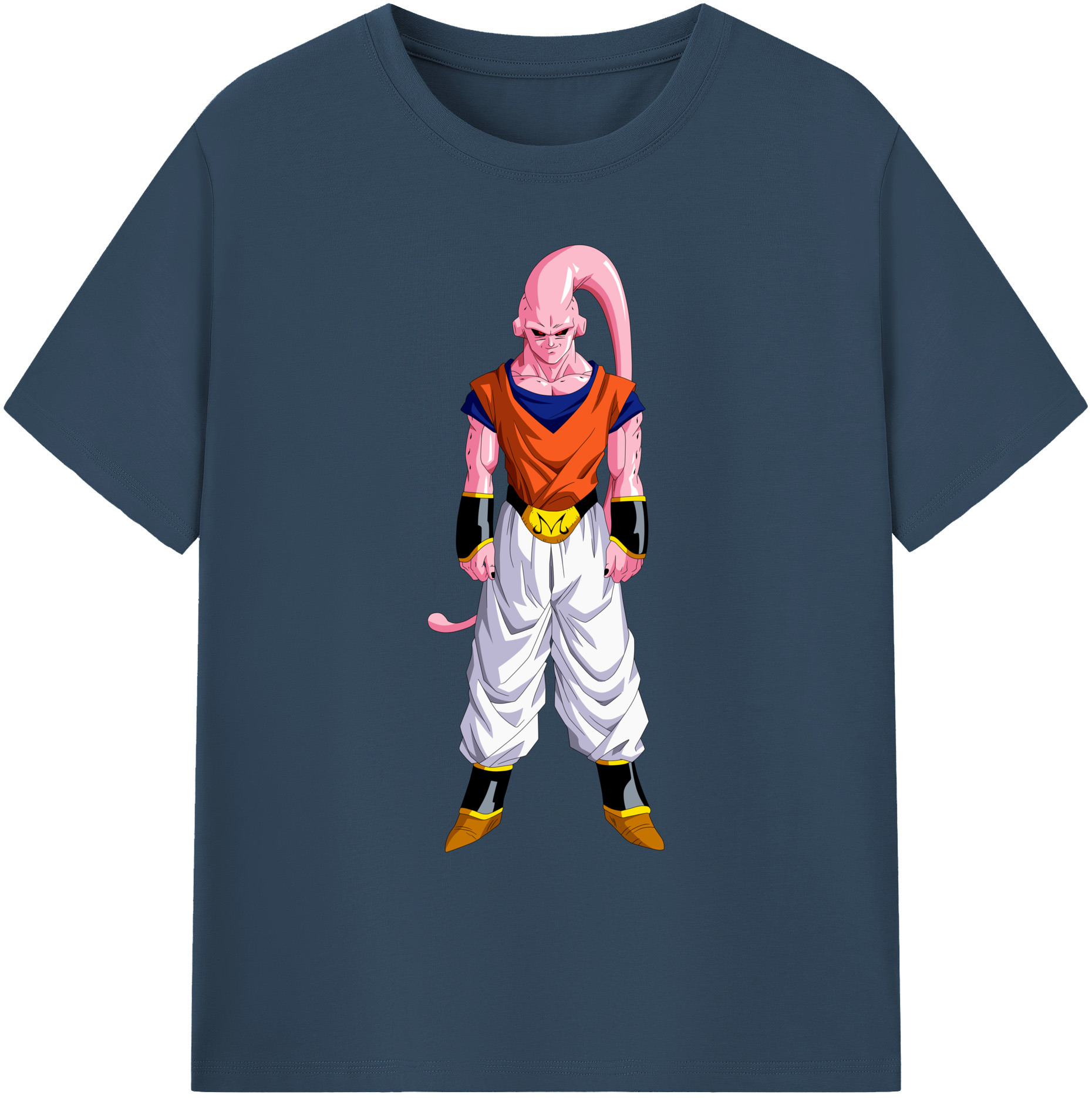 （画像用） ドラゴンボール 魔人ブウ DRAGON BALL Majin Buu 綿100％ メンズ半袖Tシャツ｜肌触りやわらか＆通気性