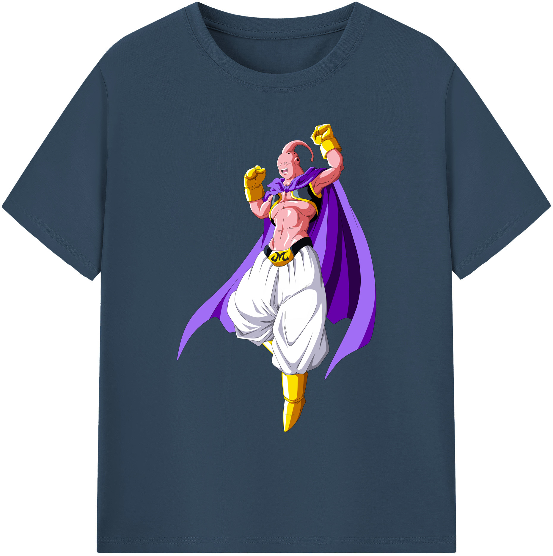 （画像用） ドラゴンボール 魔人ブウ DRAGON BALL Majin Buu 綿100％ メンズ半袖Tシャツ｜肌触りやわらか＆通気性