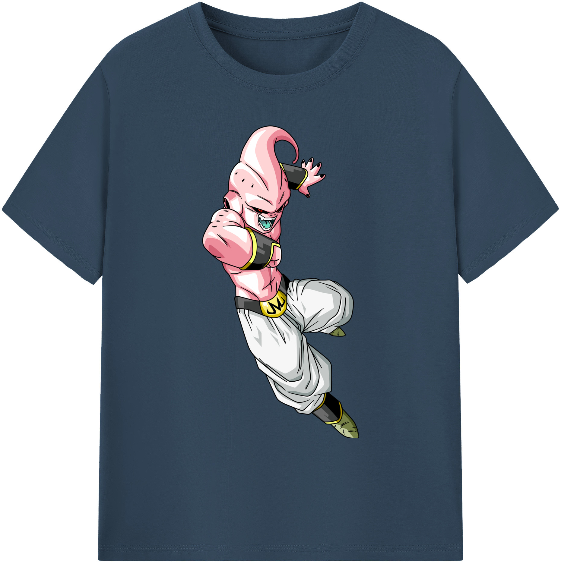 （画像用） ドラゴンボール 魔人ブウ DRAGON BALL Majin Buu 綿100％ メンズ半袖Tシャツ｜肌触りやわらか＆通気性