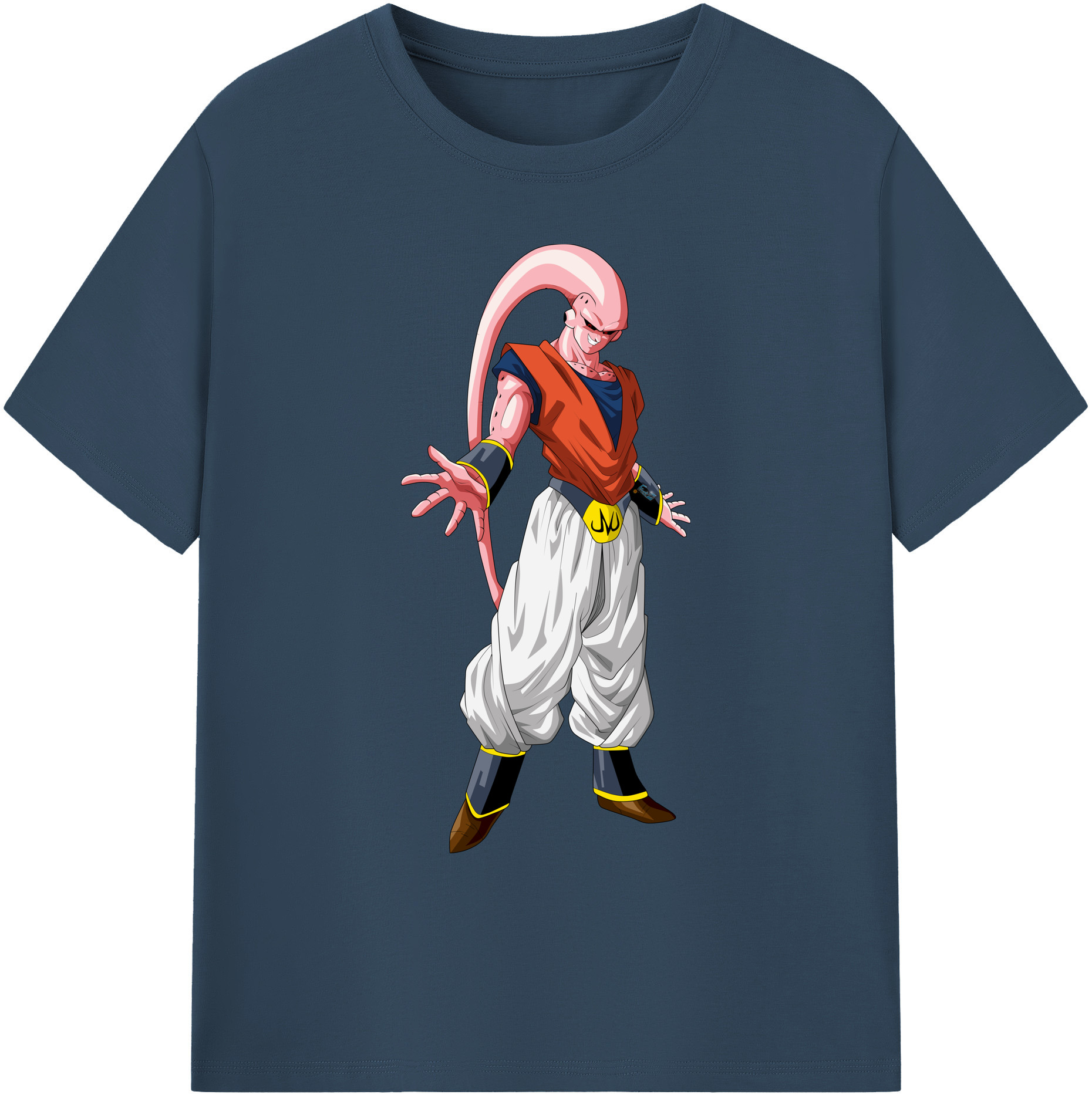 （画像用） ドラゴンボール 魔人ブウ DRAGON BALL Majin Buu 綿100％ メンズ半袖Tシャツ｜肌触りやわらか＆通気性