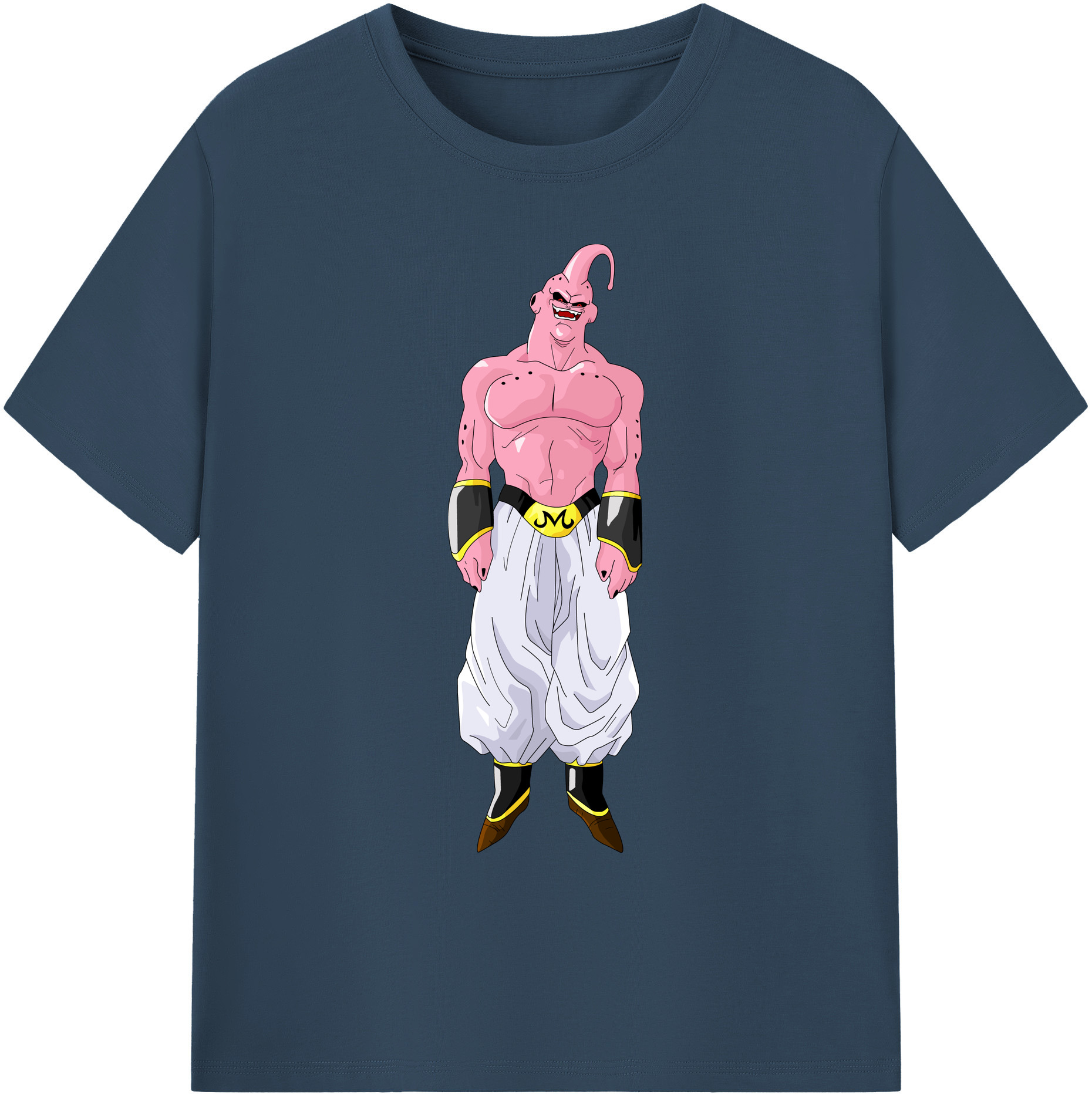 （画像用） ドラゴンボール 魔人ブウ DRAGON BALL Majin Buu 綿100％ メンズ半袖Tシャツ｜肌触りやわらか＆通気性