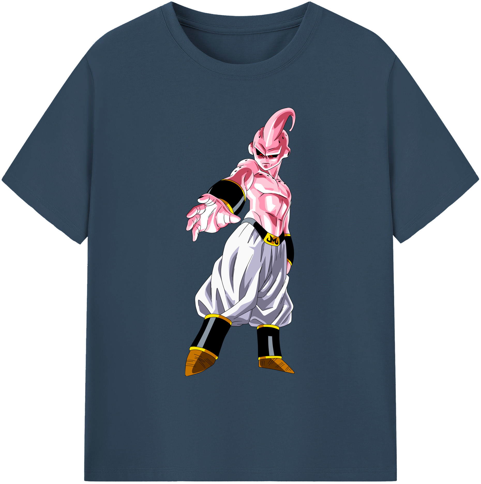 （画像用） ドラゴンボール 魔人ブウ DRAGON BALL Majin Buu 綿100％ メンズ半袖Tシャツ｜肌触りやわらか＆通気性
