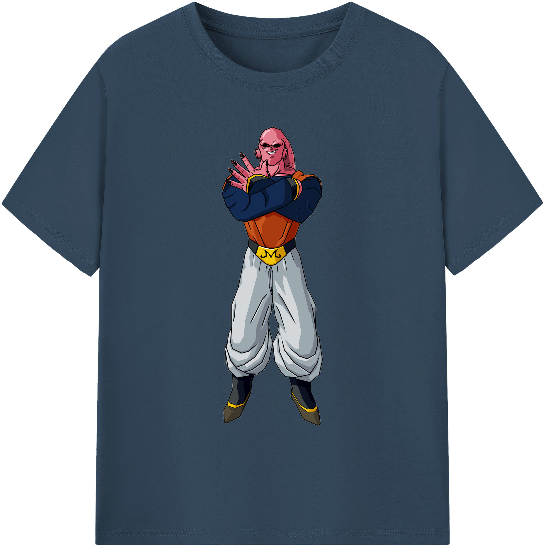 （画像用） ドラゴンボール 魔人ブウ DRAGON BALL Majin Buu 綿100％ メンズ半袖Tシャツ｜肌触りやわらか＆通気性