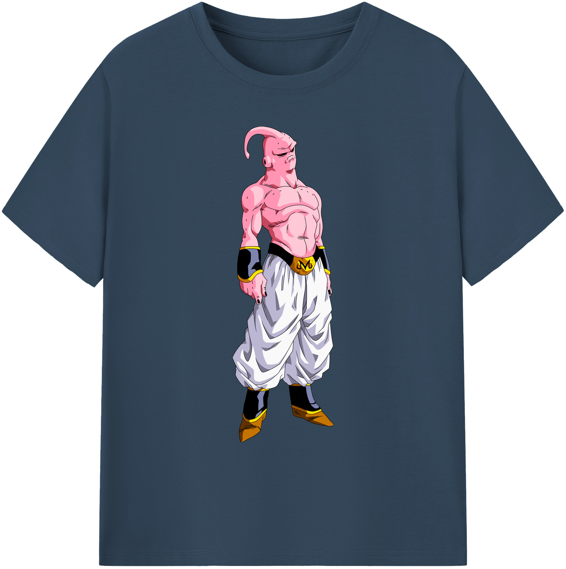 （画像用） ドラゴンボール 魔人ブウ DRAGON BALL Majin Buu 綿100％ メンズ半袖Tシャツ｜肌触りやわらか＆通気性