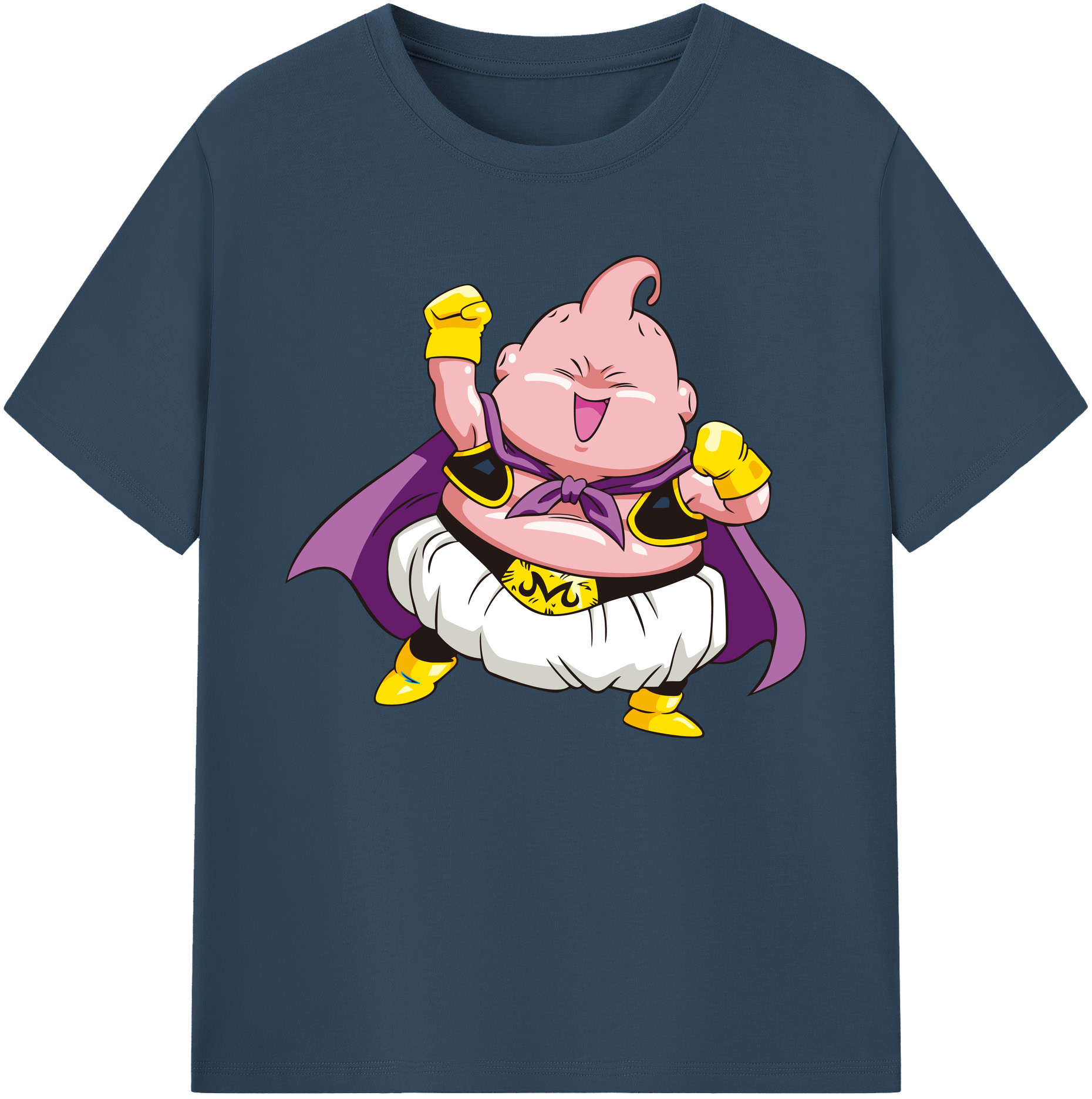 （画像用） ドラゴンボール 魔人ブウ DRAGON BALL Majin Buu 綿100％ メンズ半袖Tシャツ｜肌触りやわらか＆通気性
