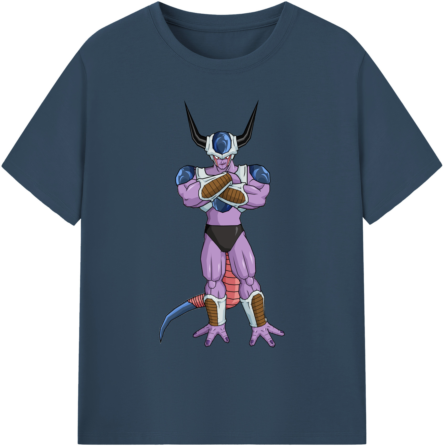 （画像用） ドラゴンボール フリーザ DRAGON BALL Frieza 綿100％ メンズ半袖Tシャツ｜肌触りやわらか＆通気性