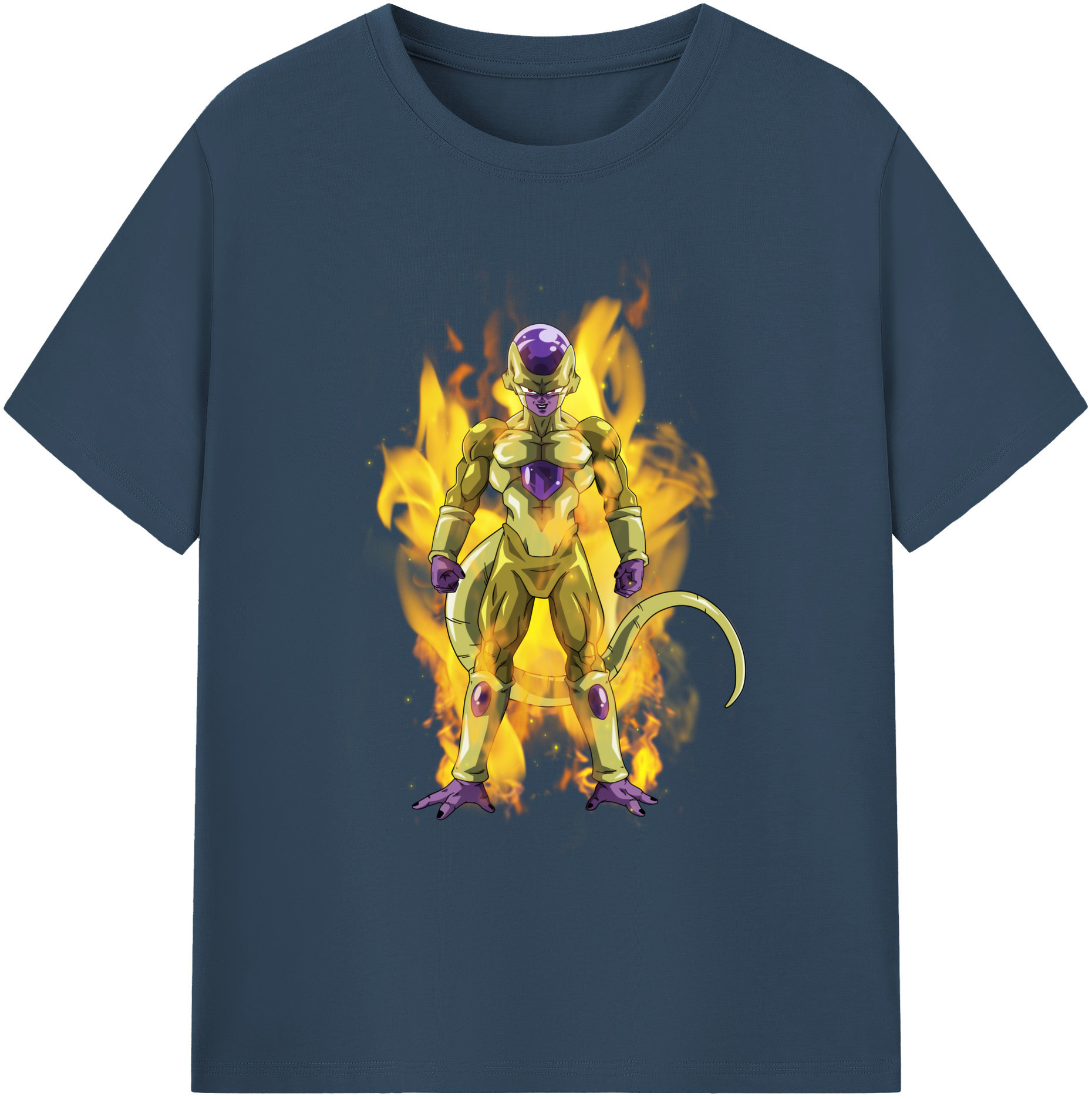 （画像用） ドラゴンボール フリーザ DRAGON BALL Frieza 綿100％ メンズ半袖Tシャツ｜肌触りやわらか＆通気性