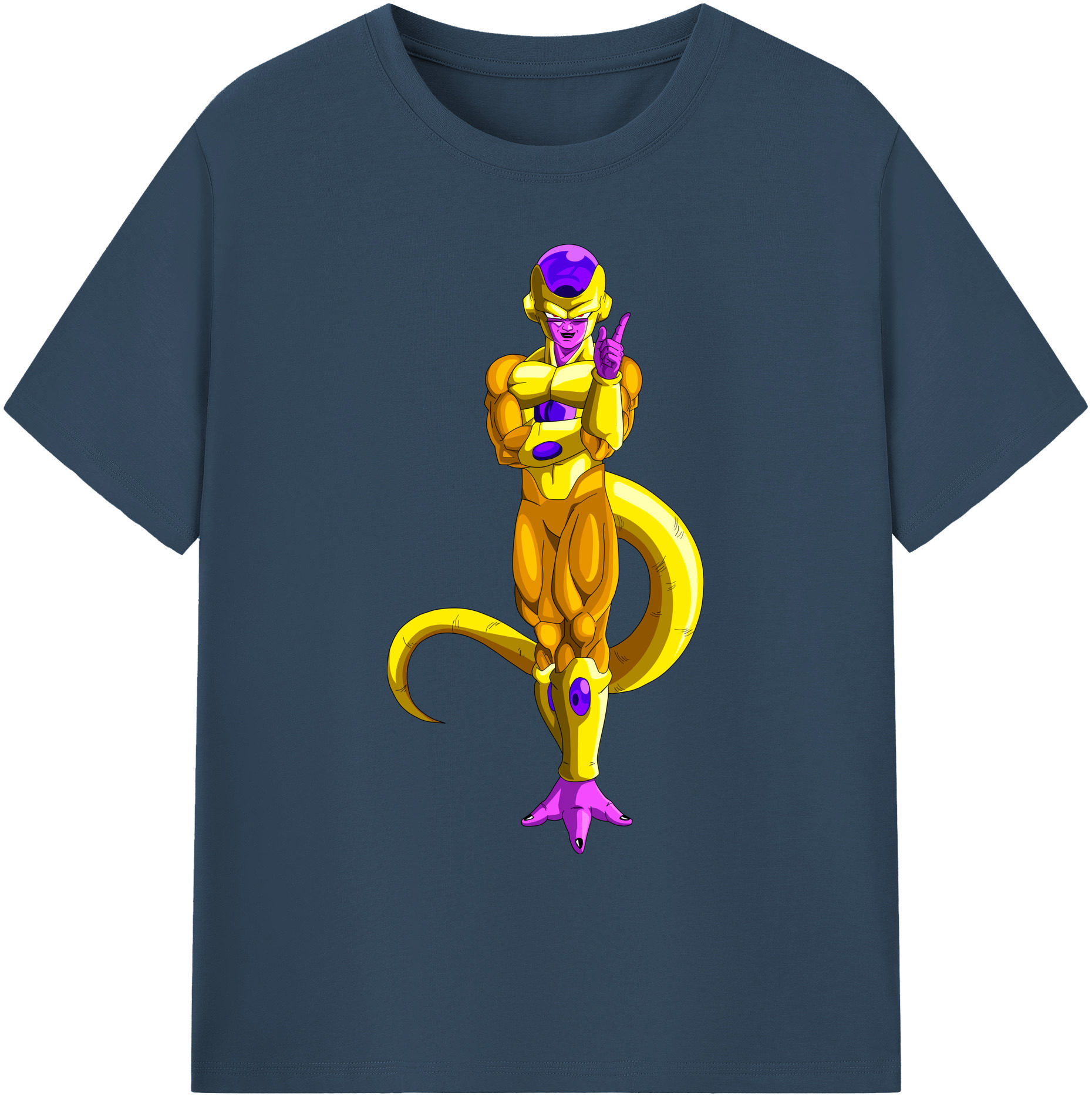 （画像用） ドラゴンボール フリーザ DRAGON BALL Frieza 綿100％ メンズ半袖Tシャツ｜肌触りやわらか＆通気性