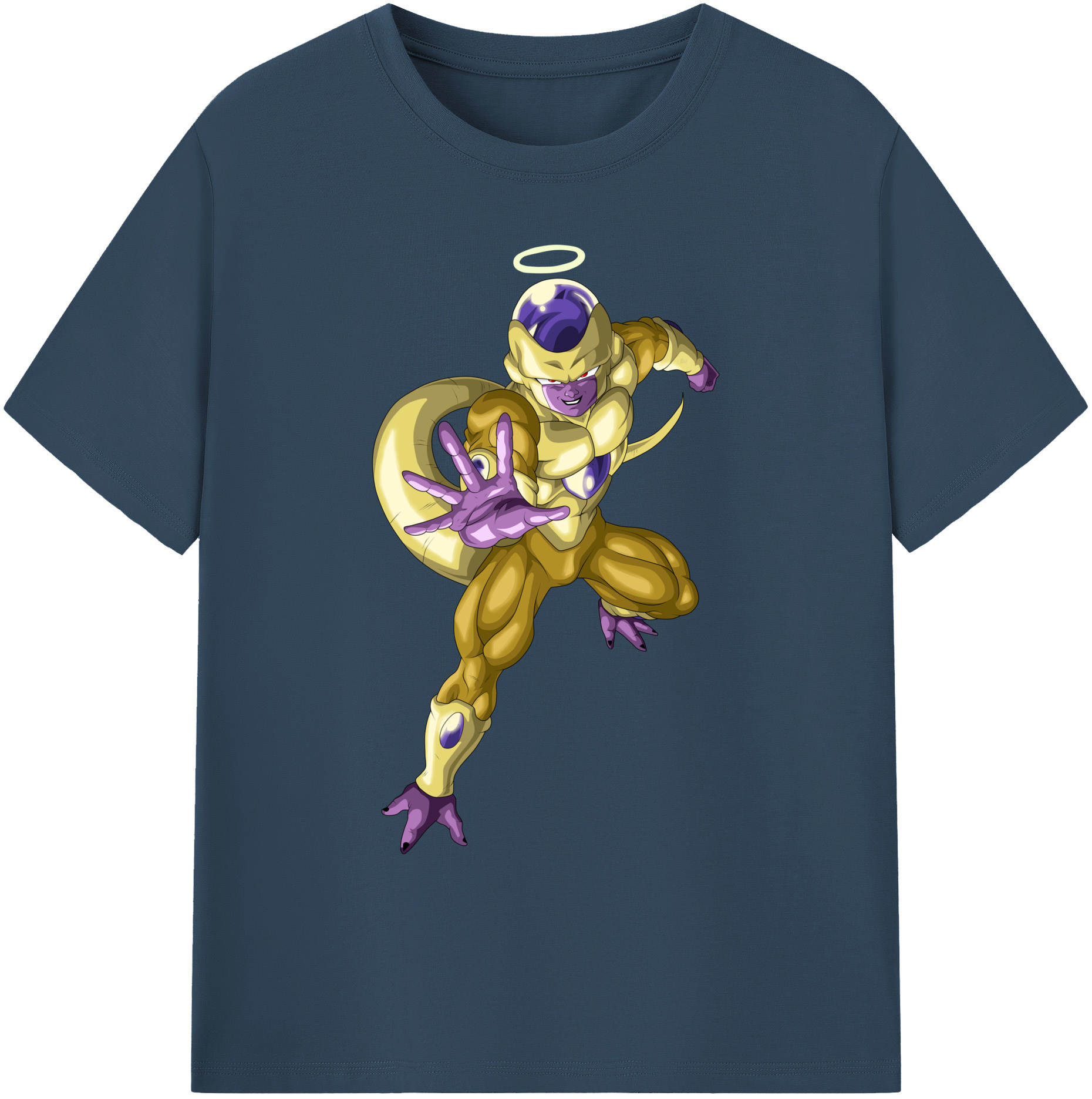 （画像用） ドラゴンボール フリーザ DRAGON BALL Frieza 綿100％ メンズ半袖Tシャツ｜肌触りやわらか＆通気性