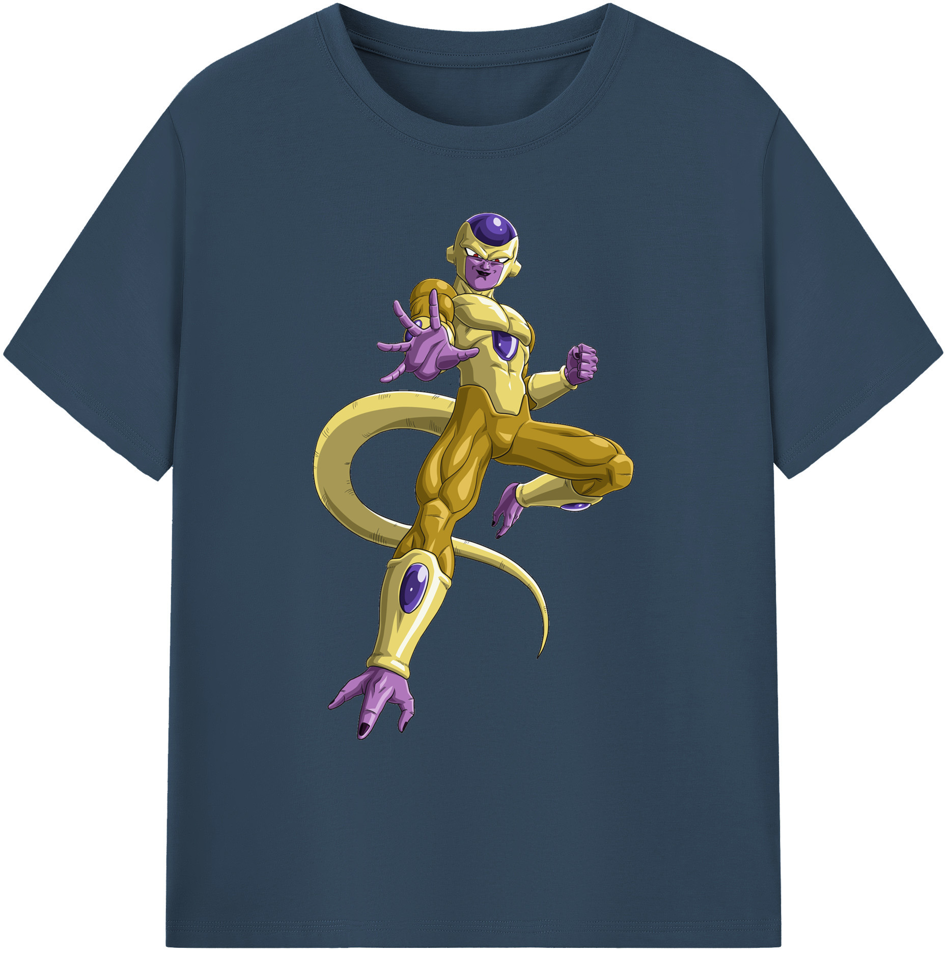（画像用） ドラゴンボール フリーザ DRAGON BALL Frieza 綿100％ メンズ半袖Tシャツ｜肌触りやわらか＆通気性