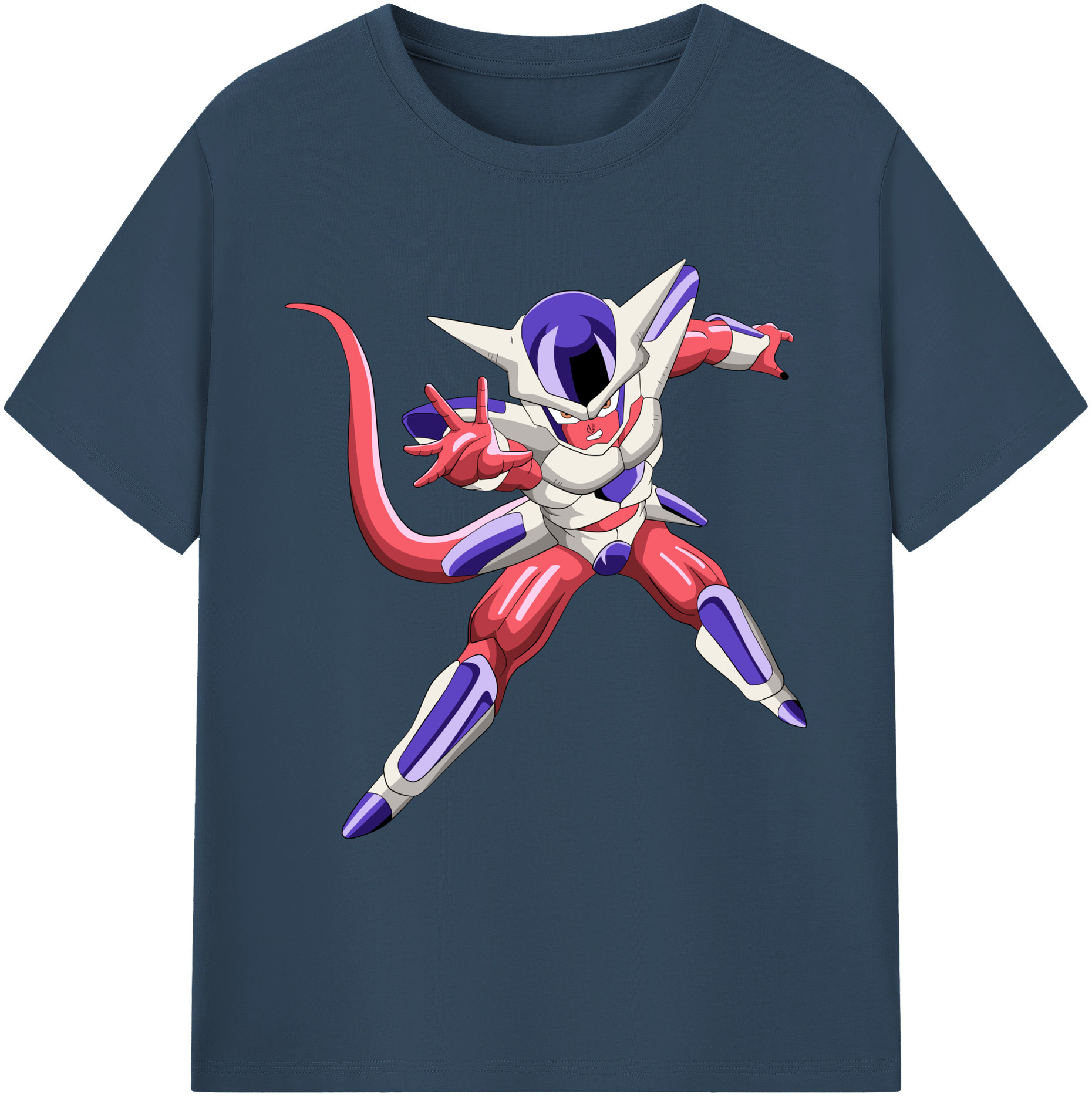 （画像用） ドラゴンボール フリーザ DRAGON BALL Frieza 綿100％ メンズ半袖Tシャツ｜肌触りやわらか＆通気性