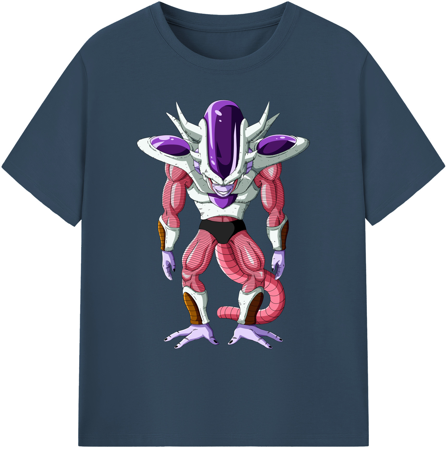 （画像用） ドラゴンボール フリーザ DRAGON BALL Frieza 綿100％ メンズ半袖Tシャツ｜肌触りやわらか＆通気性