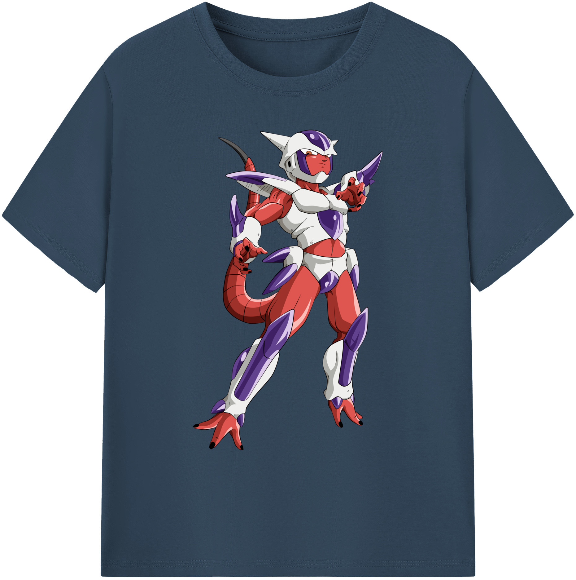（画像用） ドラゴンボール フリーザ DRAGON BALL Frieza 綿100％ メンズ半袖Tシャツ｜肌触りやわらか＆通気性