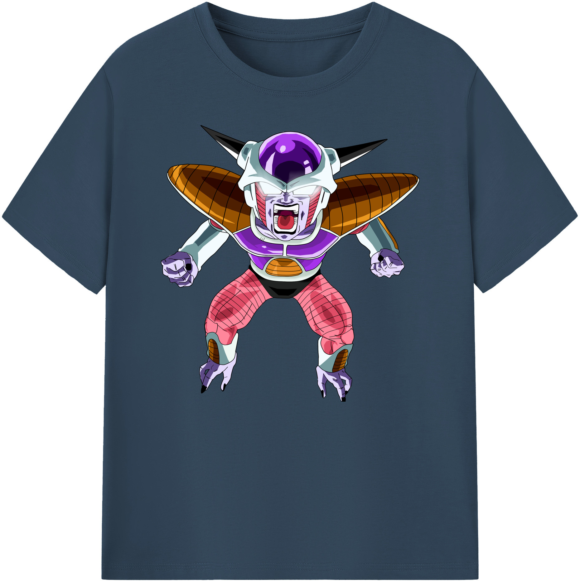 （画像用） ドラゴンボール フリーザ DRAGON BALL Frieza 綿100％ メンズ半袖Tシャツ｜肌触りやわらか＆通気性