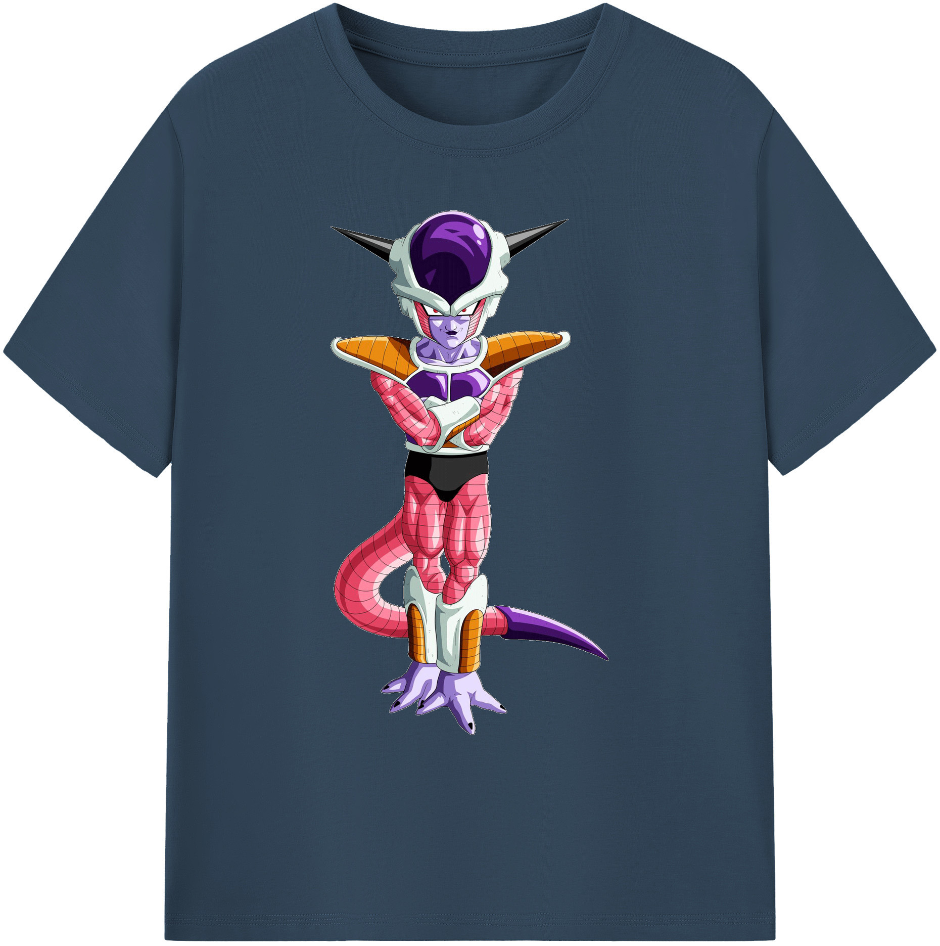 （画像用） ドラゴンボール フリーザ DRAGON BALL Frieza 綿100％ メンズ半袖Tシャツ｜肌触りやわらか＆通気性