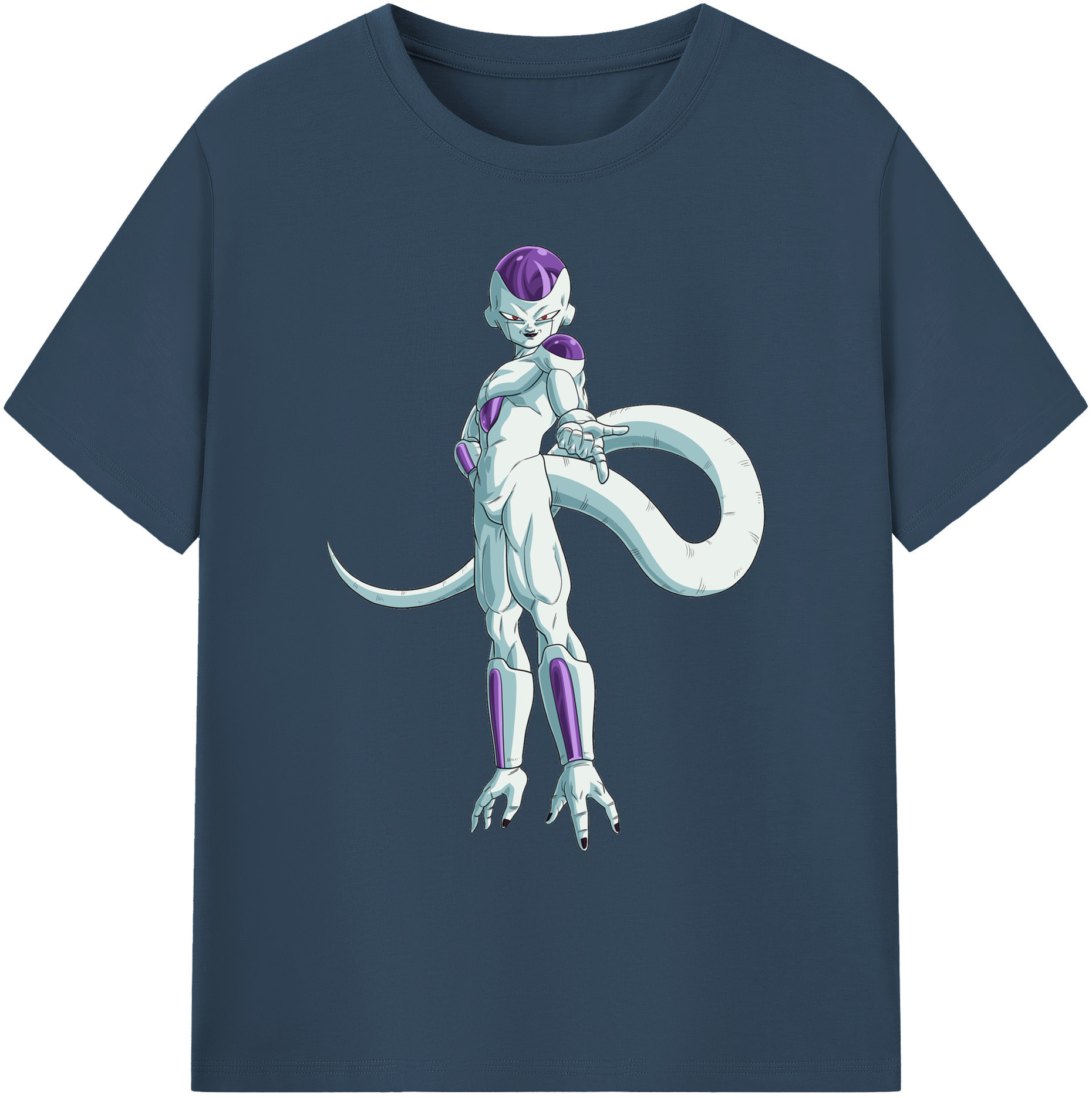 （画像用） ドラゴンボール フリーザ DRAGON BALL Frieza 綿100％ メンズ半袖Tシャツ｜肌触りやわらか＆通気性