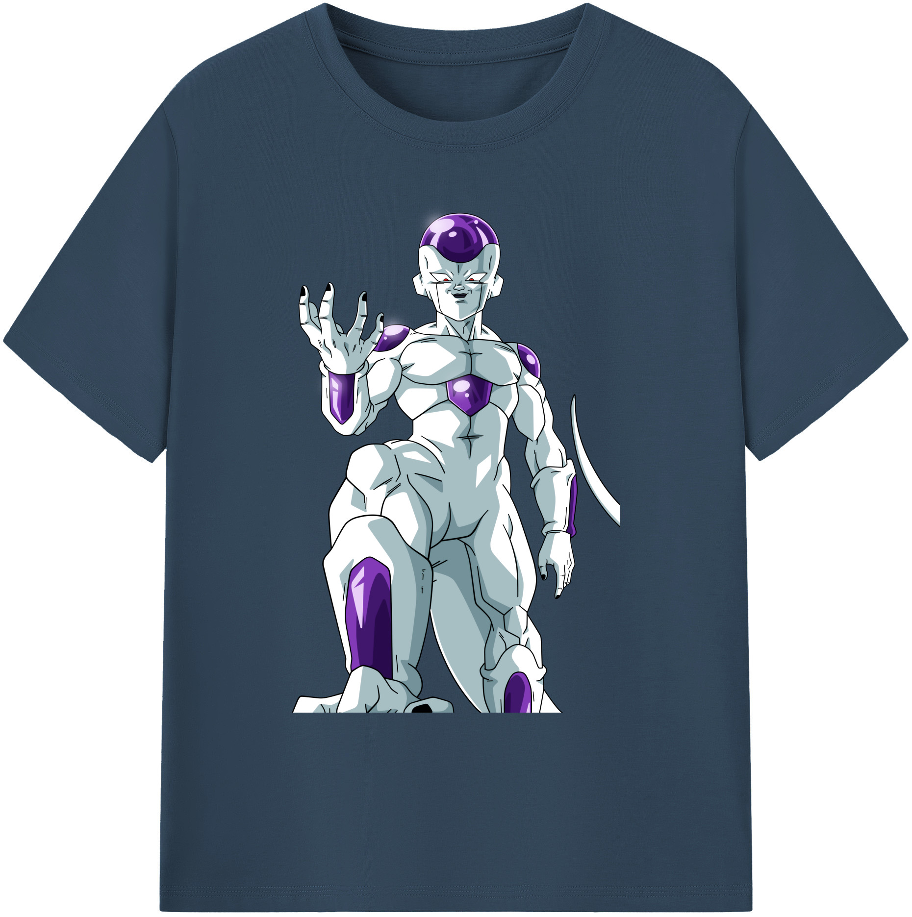 （画像用） ドラゴンボール フリーザ DRAGON BALL Frieza 綿100％ メンズ半袖Tシャツ｜肌触りやわらか＆通気性