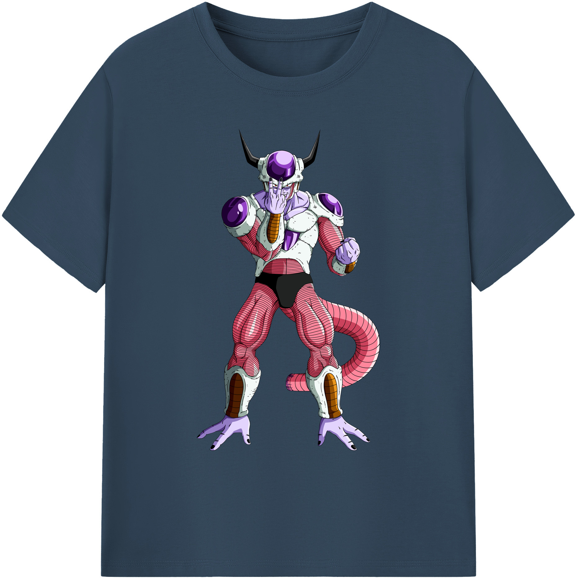（画像用） ドラゴンボール フリーザ DRAGON BALL Frieza 綿100％ メンズ半袖Tシャツ｜肌触りやわらか＆通気性