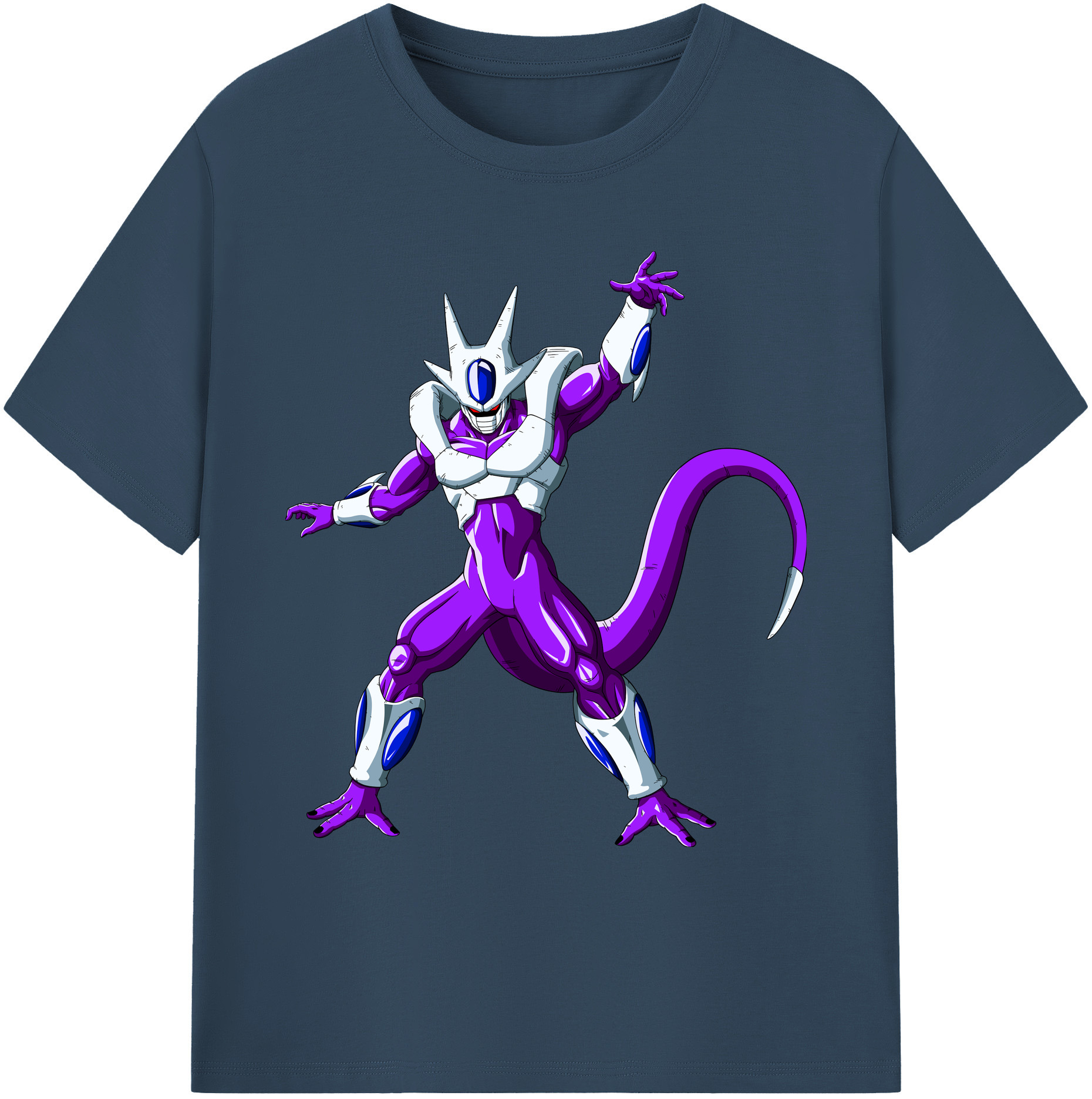 （画像用） ドラゴンボール クウラ DRAGON BALL Cooler Coora 綿100％ メンズ半袖Tシャツ｜肌触りやわらか＆通気性