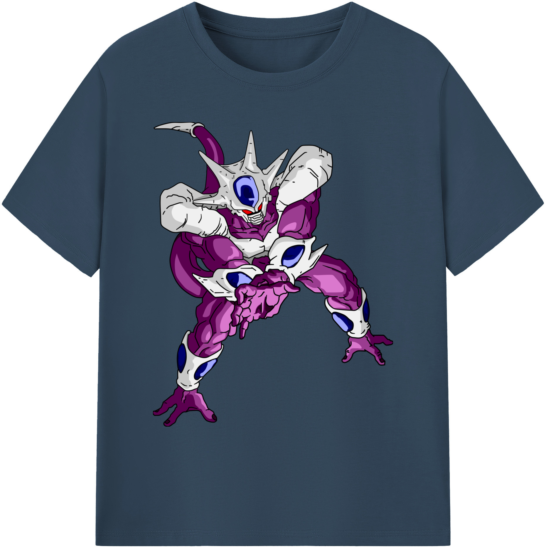（画像用） ドラゴンボール クウラ DRAGON BALL Cooler Coora 綿100％ メンズ半袖Tシャツ｜肌触りやわらか＆通気性